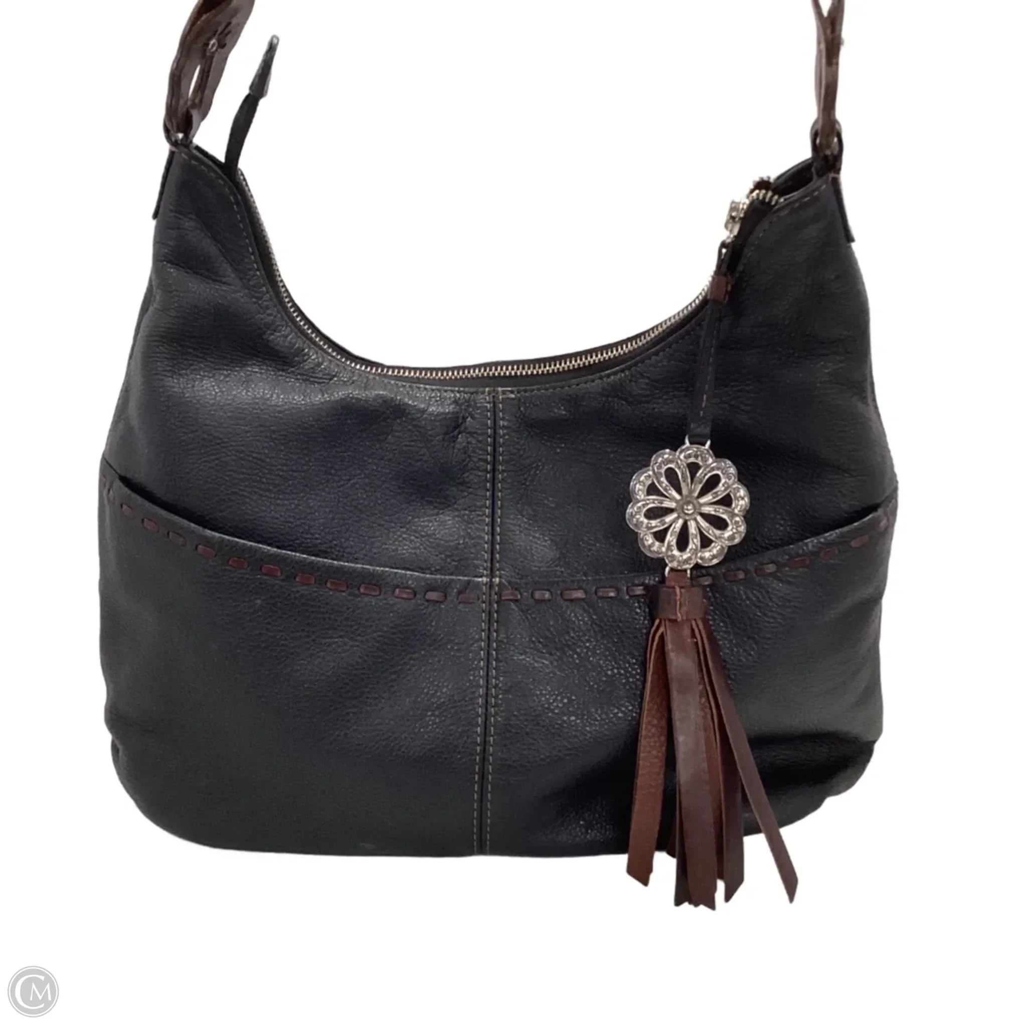 Handbag Leather By Brighton, Size: Medium