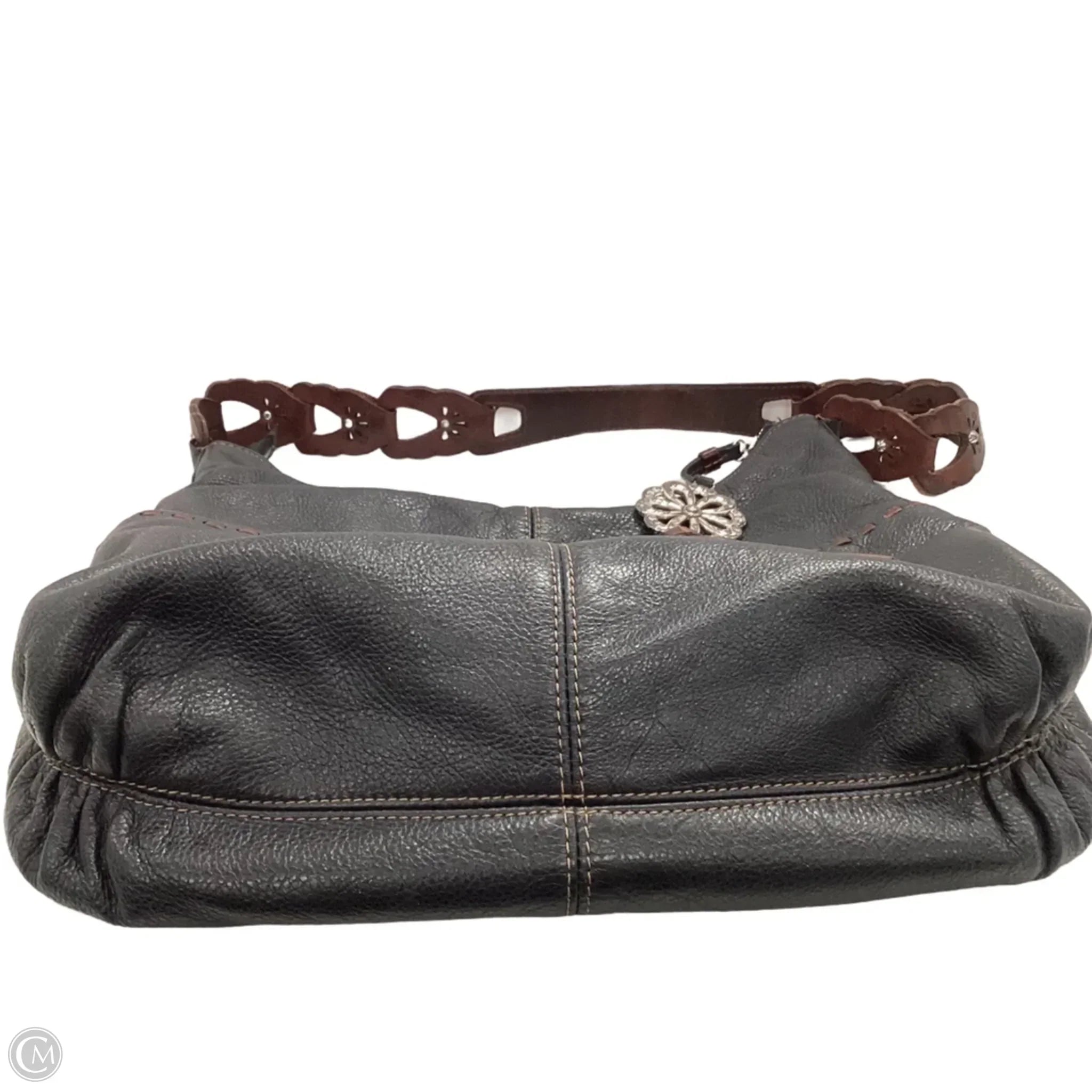 Handbag Leather By Brighton, Size: Medium