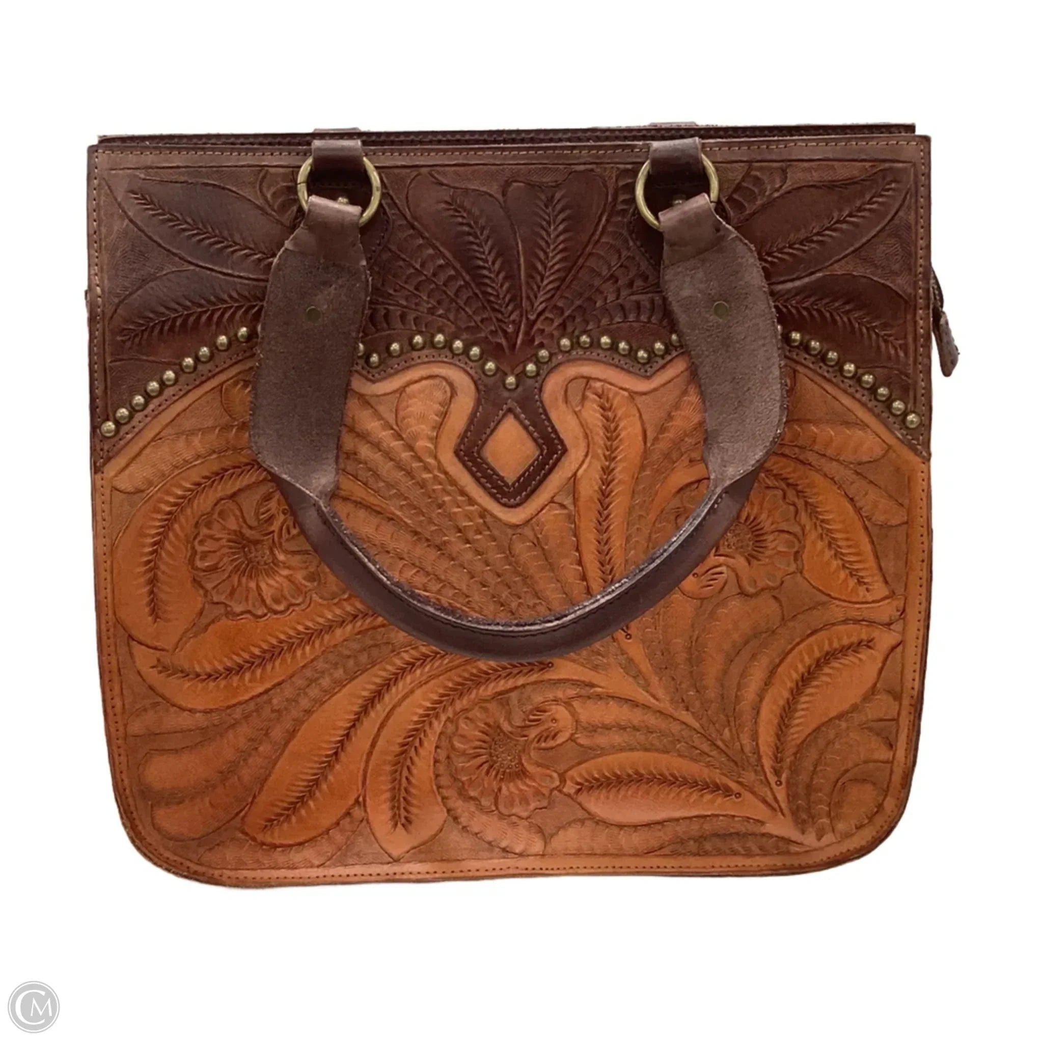 Handbag Leather By Anabaglish, Size: Large