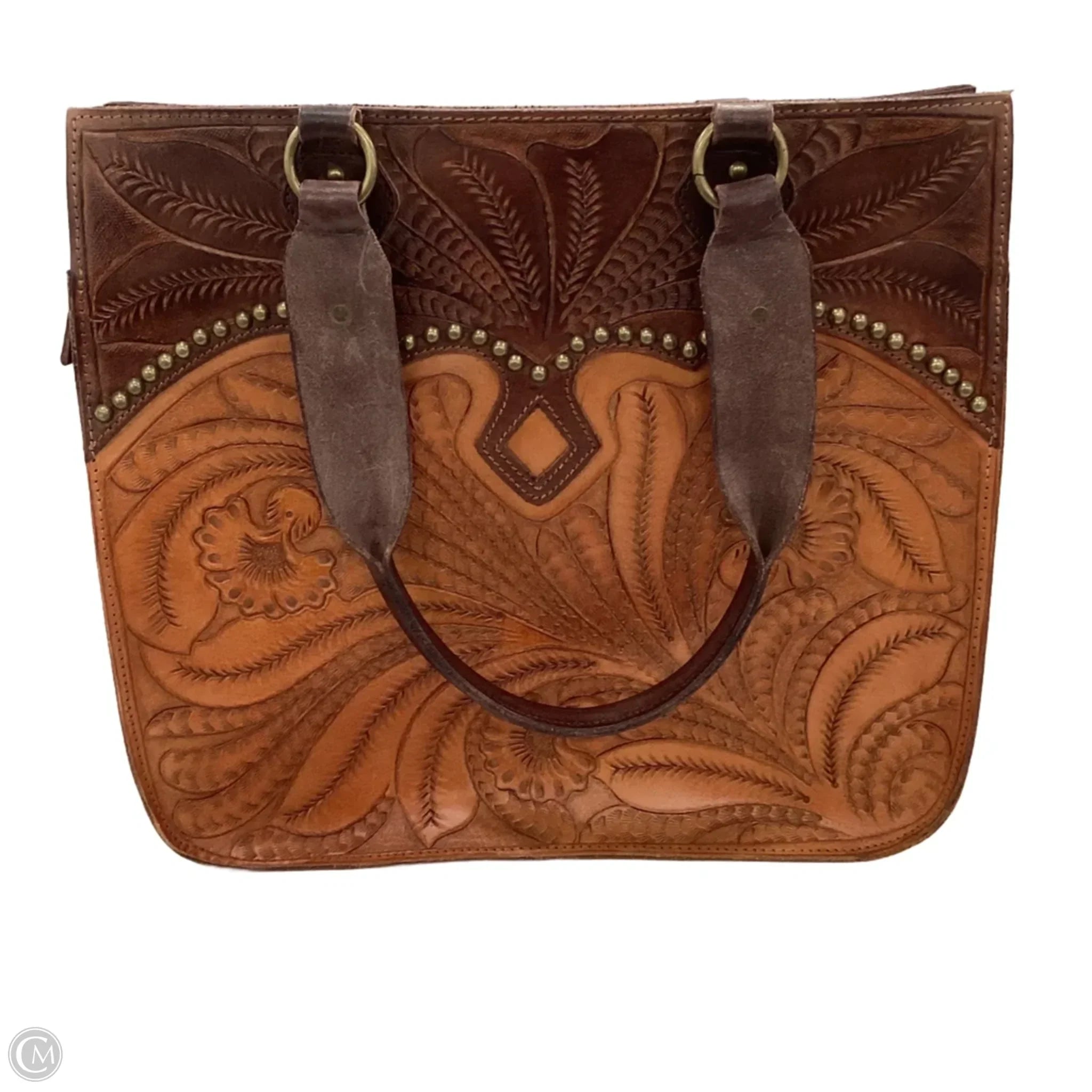 Handbag Leather By Anabaglish, Size: Large