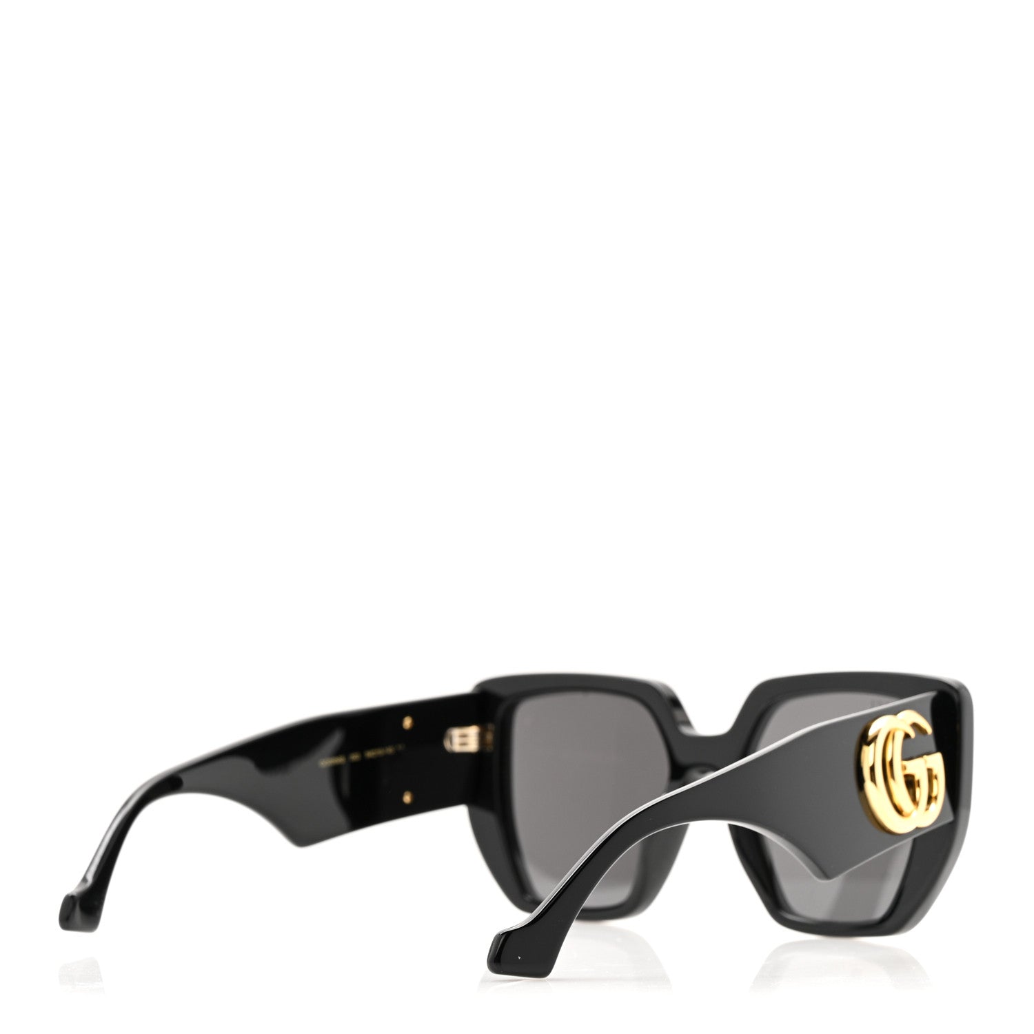 Acetate Square Frame Sunglasses GG0956S Black