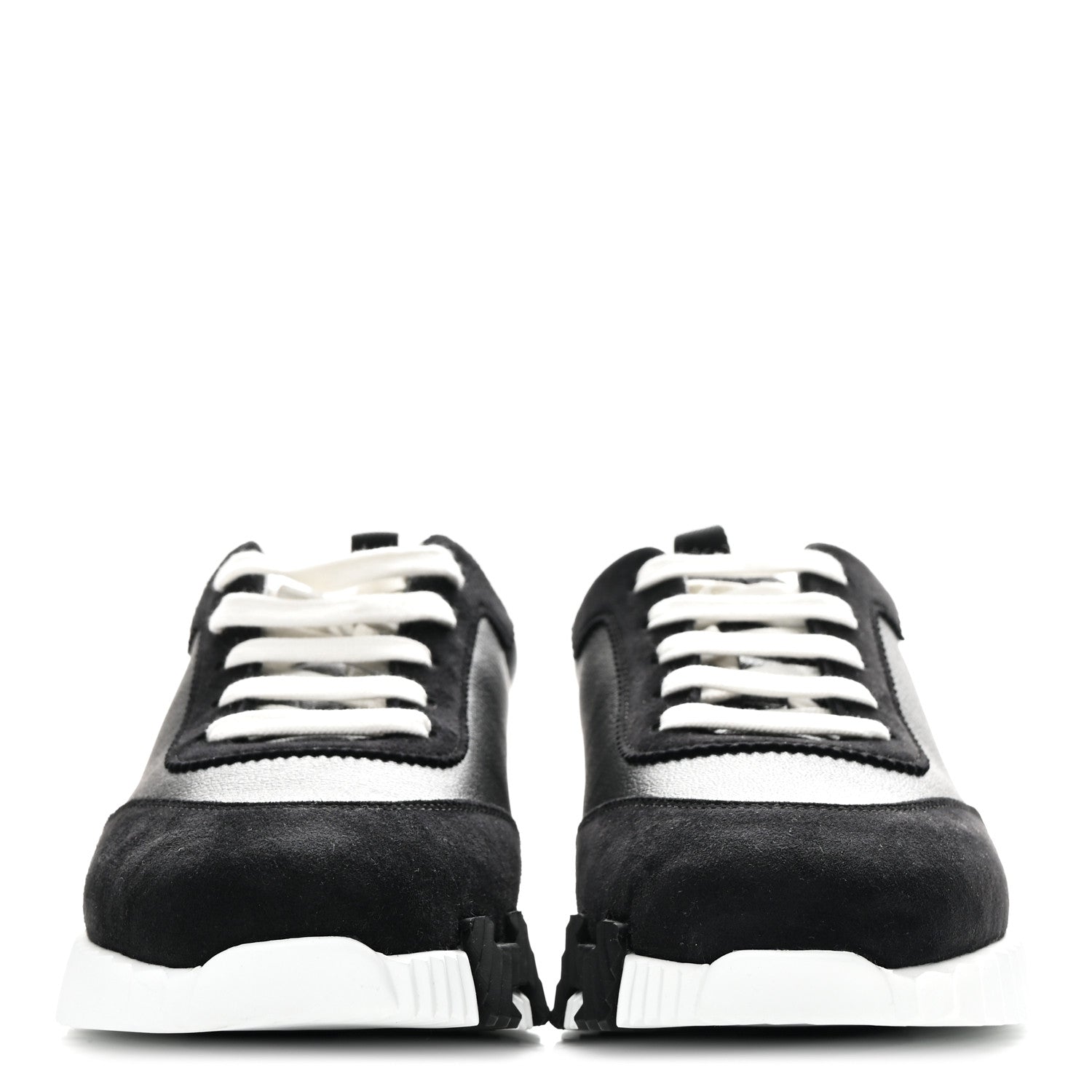 Goatskin Suede Goatskin Bouncing Sneakers 38.5 Black