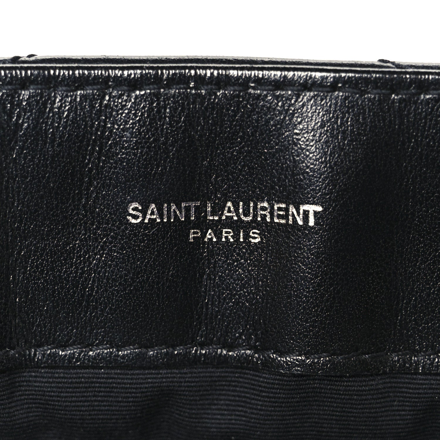 Calfskin Y Quilted Monogram Large Loulou Chain Satchel Black