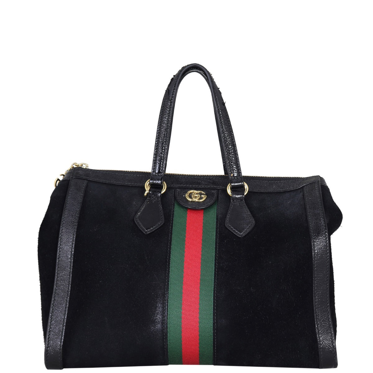Gucci Ophidia Suede Boston Bag