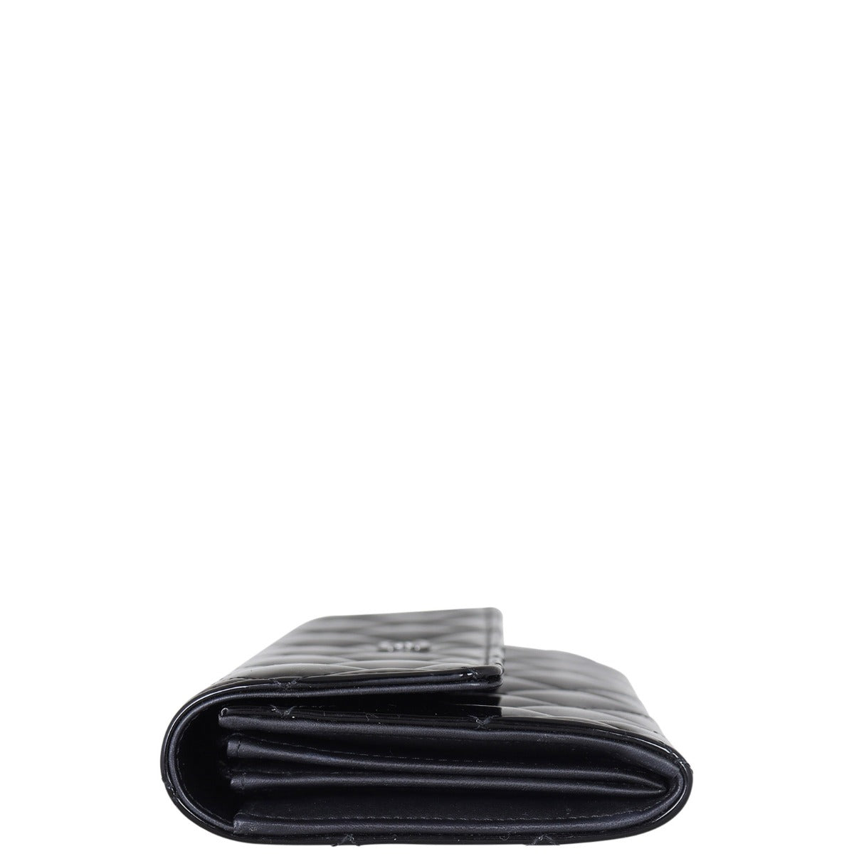Chanel Classic Flap Long Wallet Patent | Silver Hardware