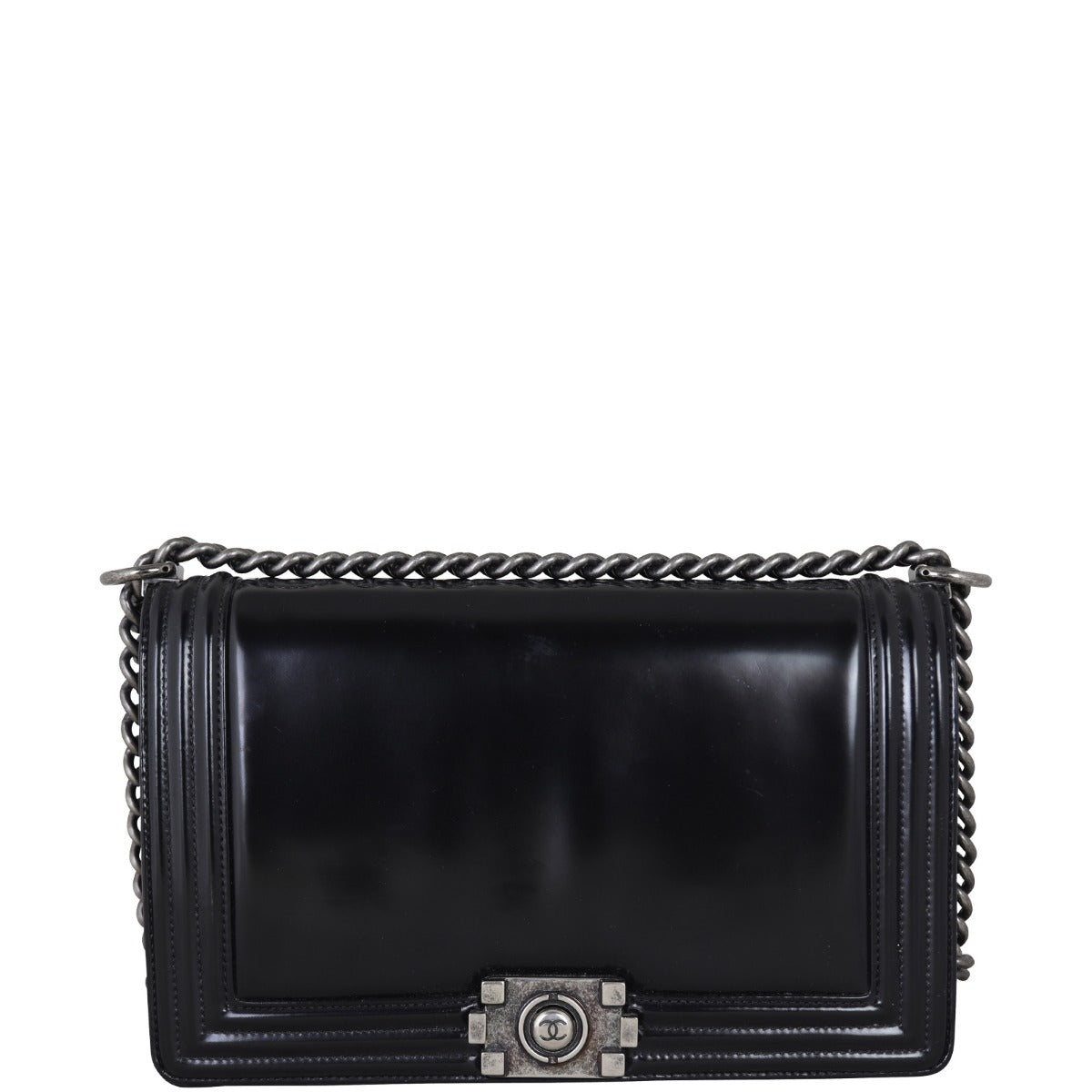 Chanel Boy Old Medium Glazed | Silver Hardware