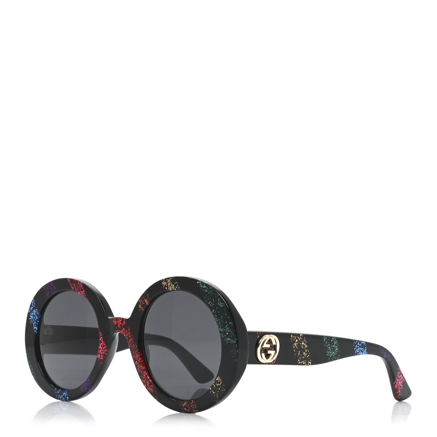 Acetate Round Glitter GG0319S Sunglasses Rainbow