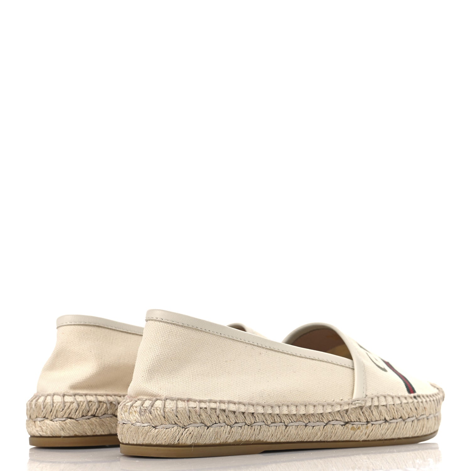 Canvas Logo Espadrilles 36 Greggio White