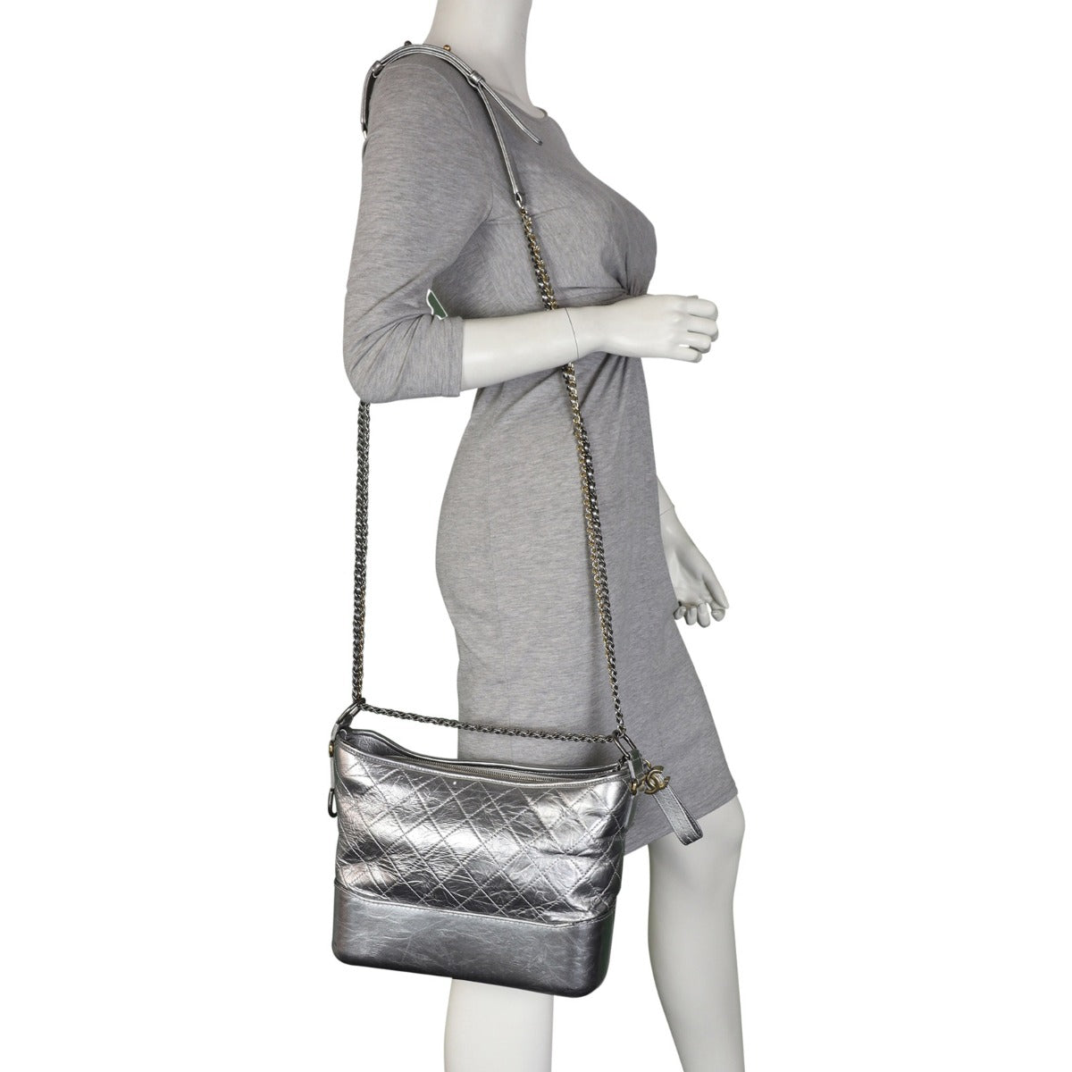 Chanel Gabrielle Hobo Large | Silver