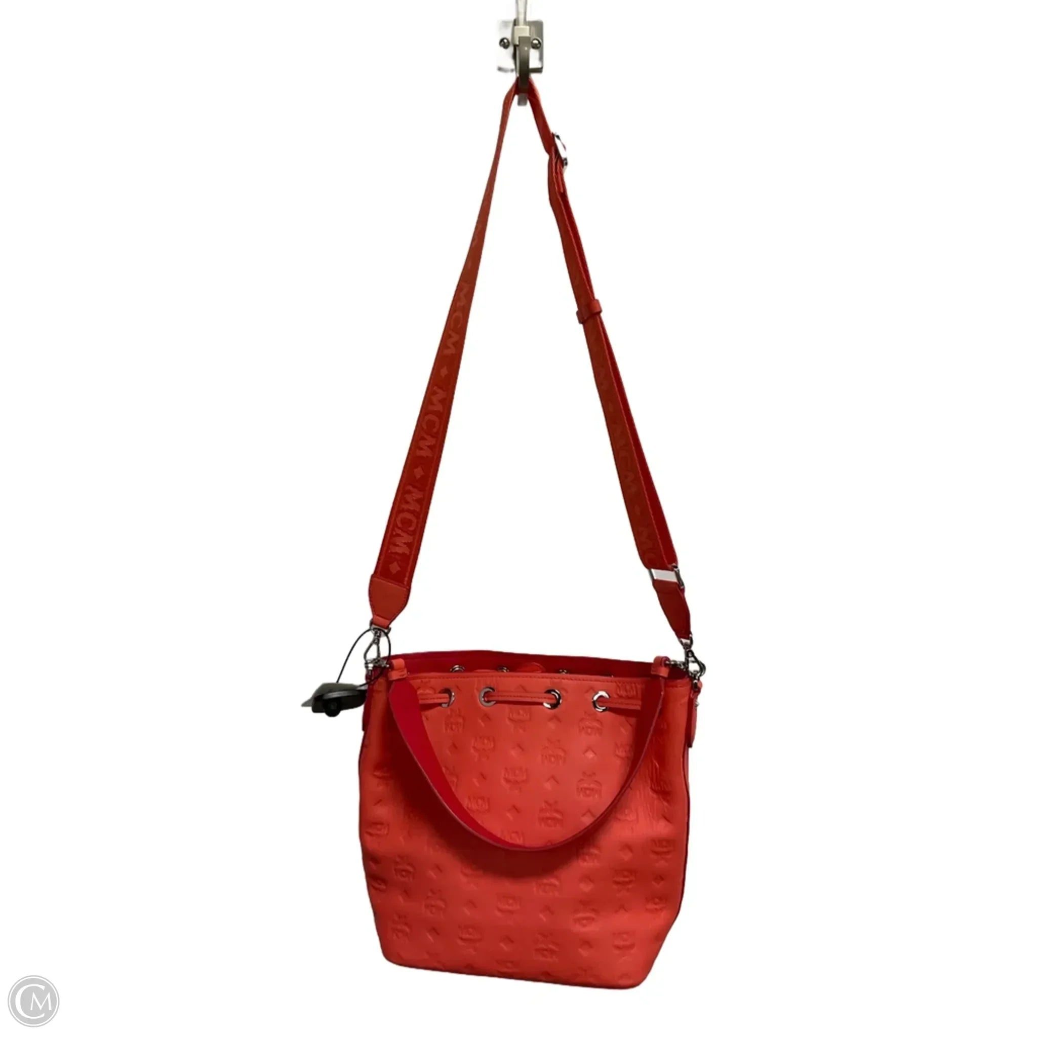Essential Drawstring Monogram Shoulder Bag By Mcm, Size: Medium