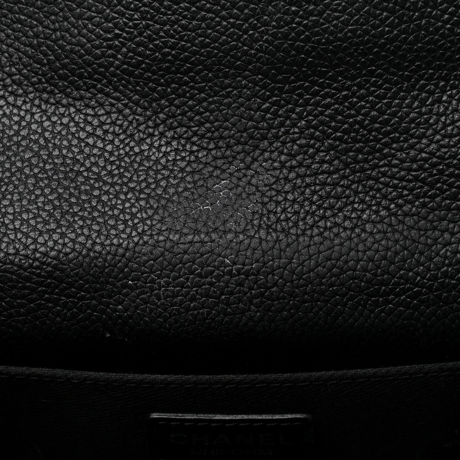Grained Calfskin Quilted 2.55 Reissue Flap Belt Bag Clutch Black