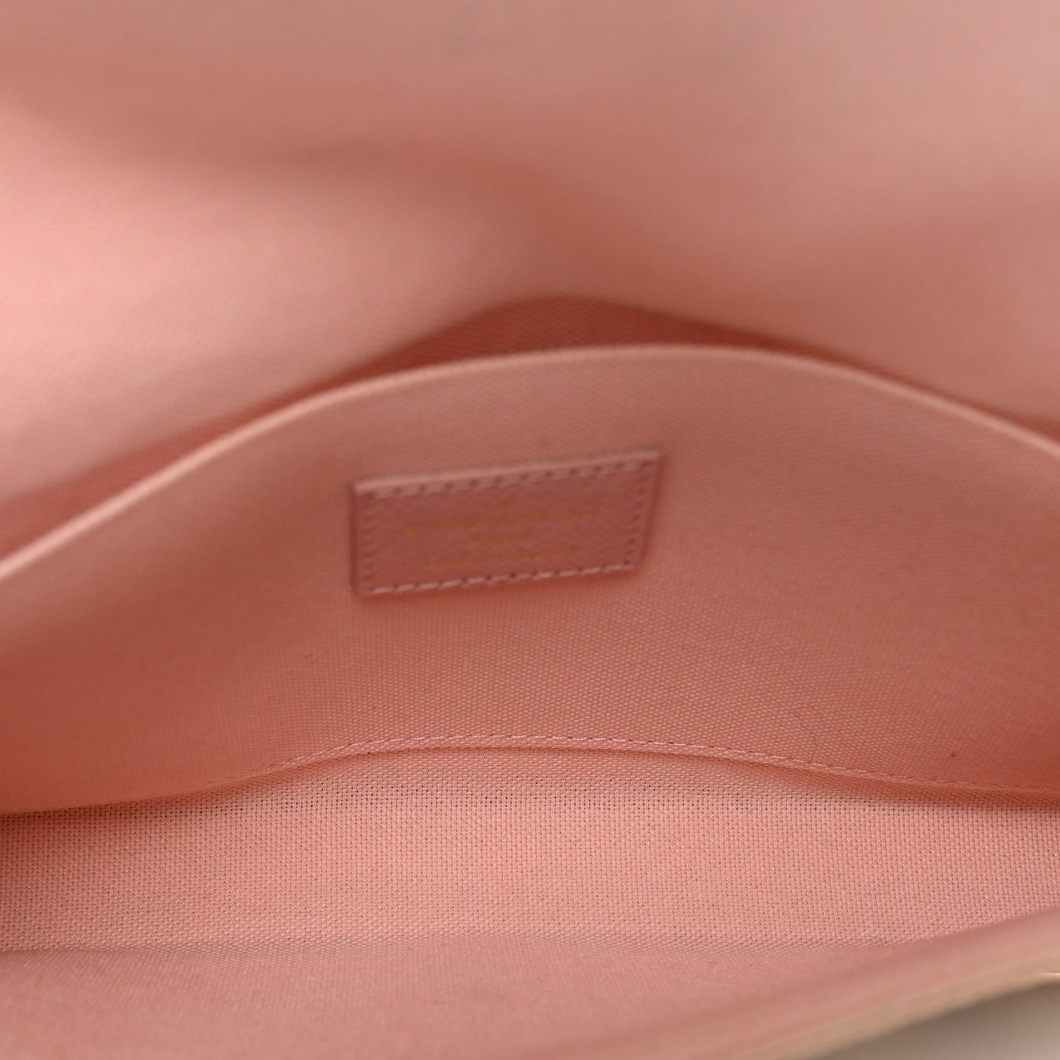 Damier Azur Pochette Felicie Chain Wallet Rose Ballerine