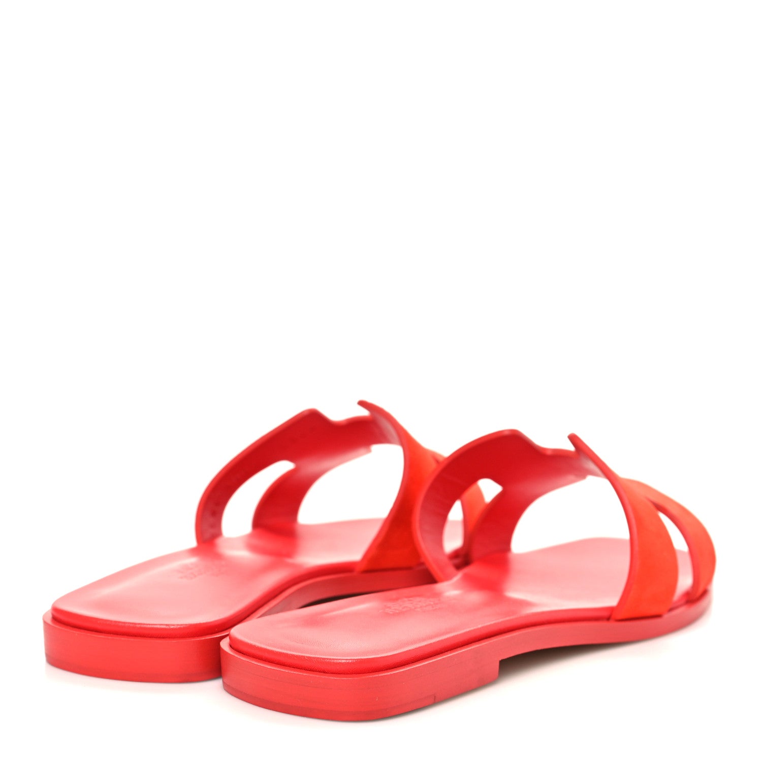 Suede Goatskin Oran Sandals 36 Rouge Grenadine