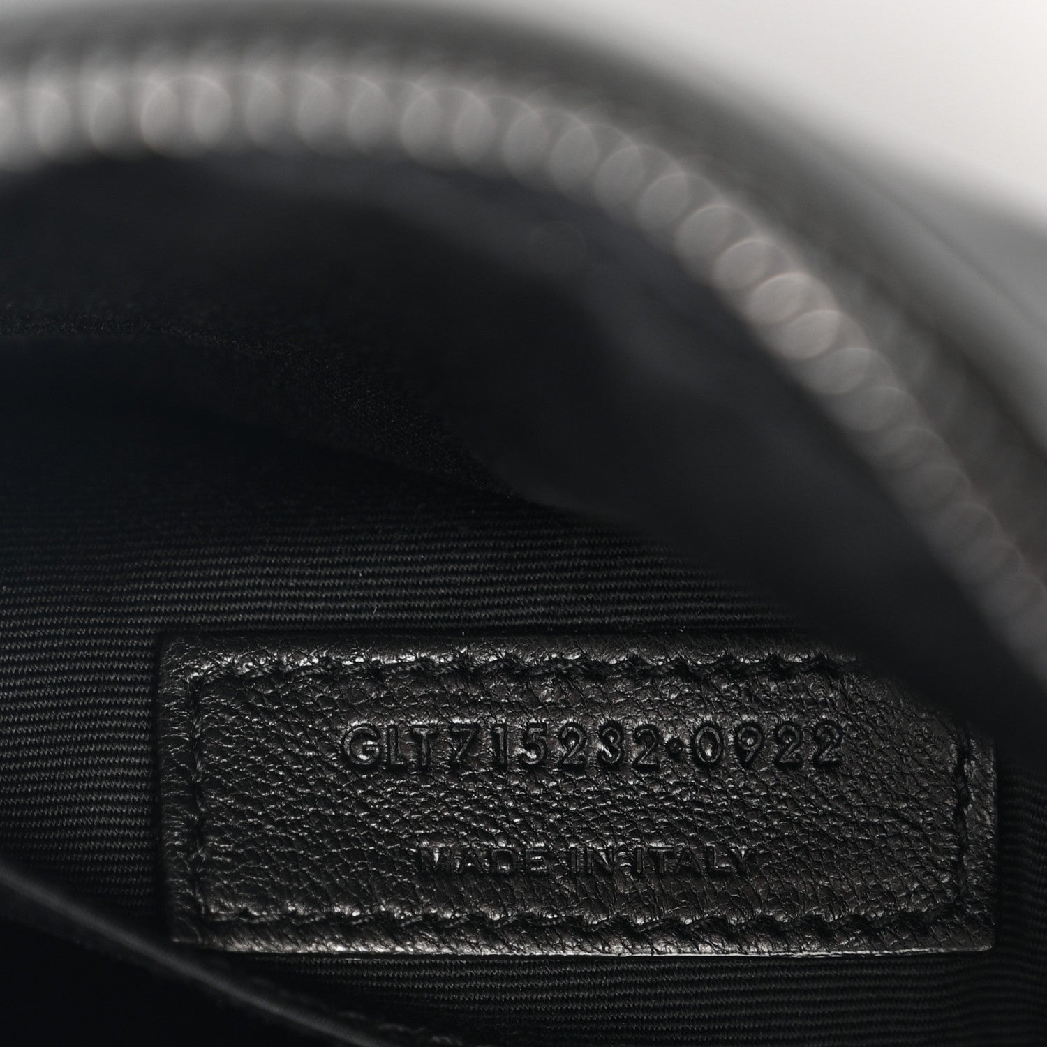 Calfskin Matelasse Monogram Monochrome Lou Camera Bag Black