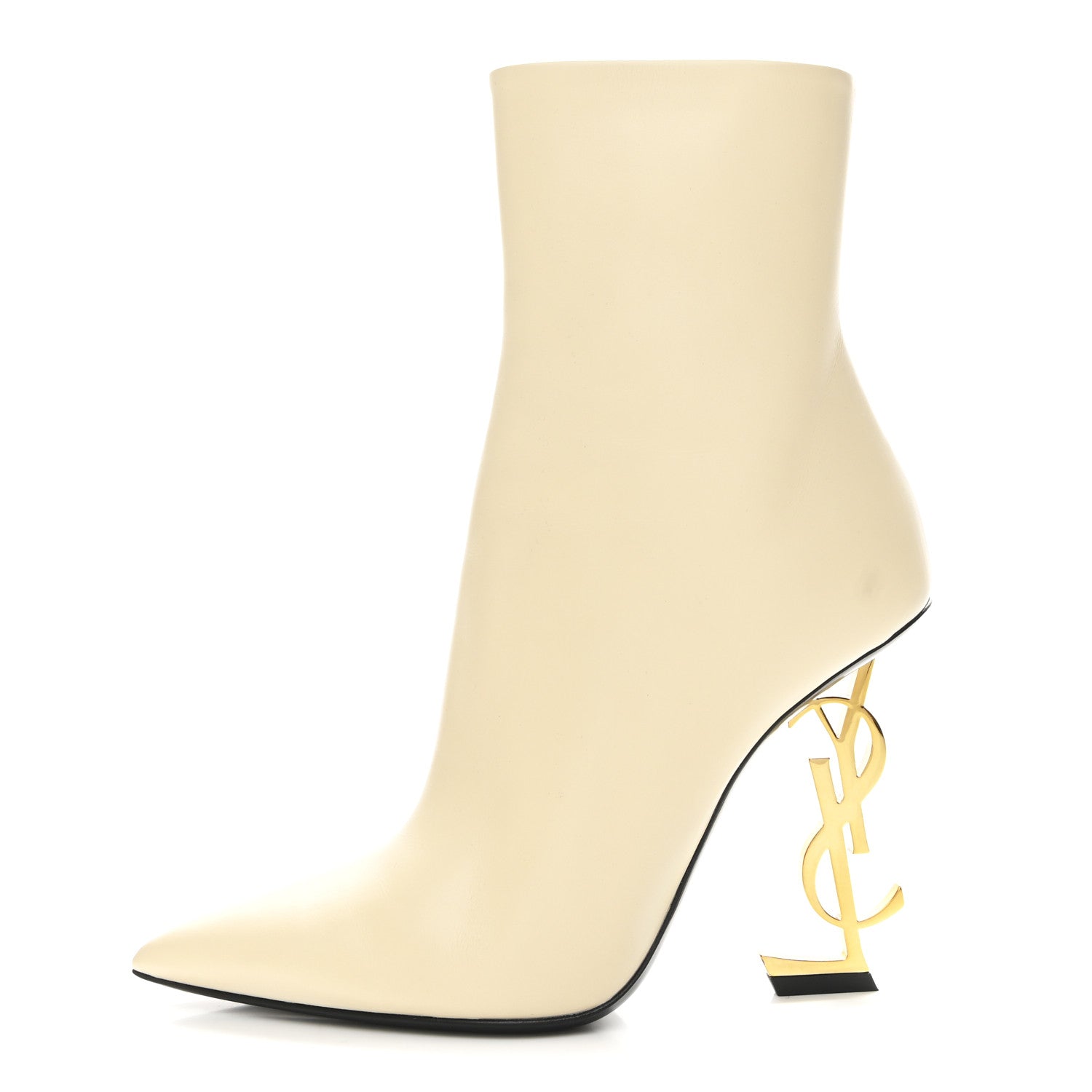 Calfskin Opyum 110 Ankle Boots 38.5 Real Beige