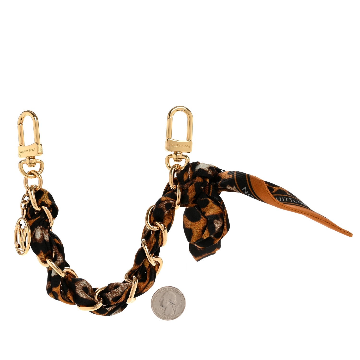 Silk Braided Leopard Bag Charm Multicolor