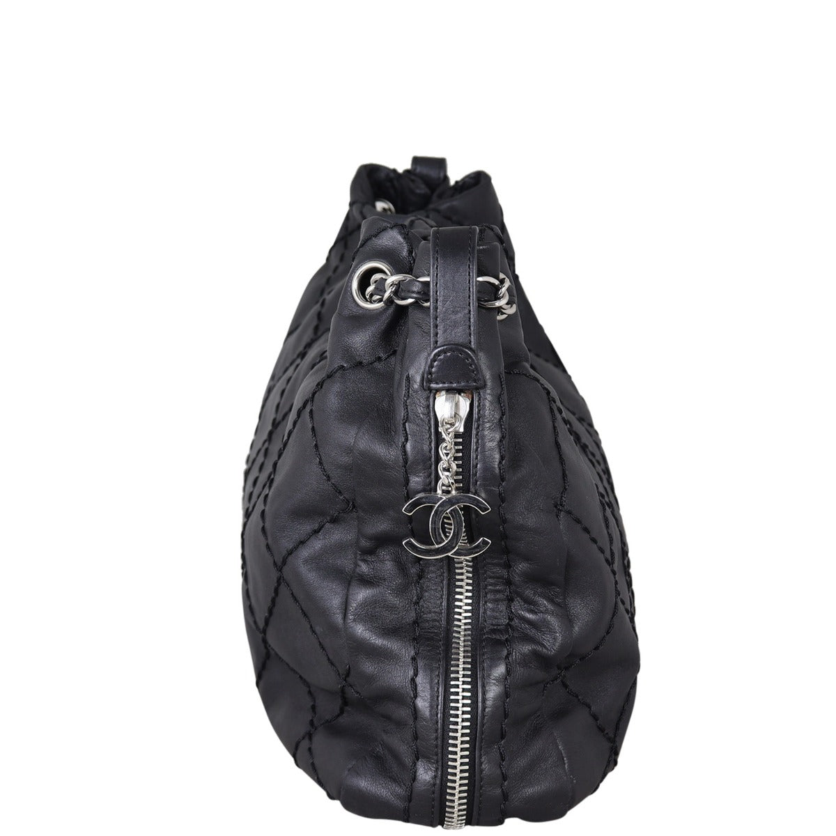 Chanel CC Expandable Zip Around Tote
