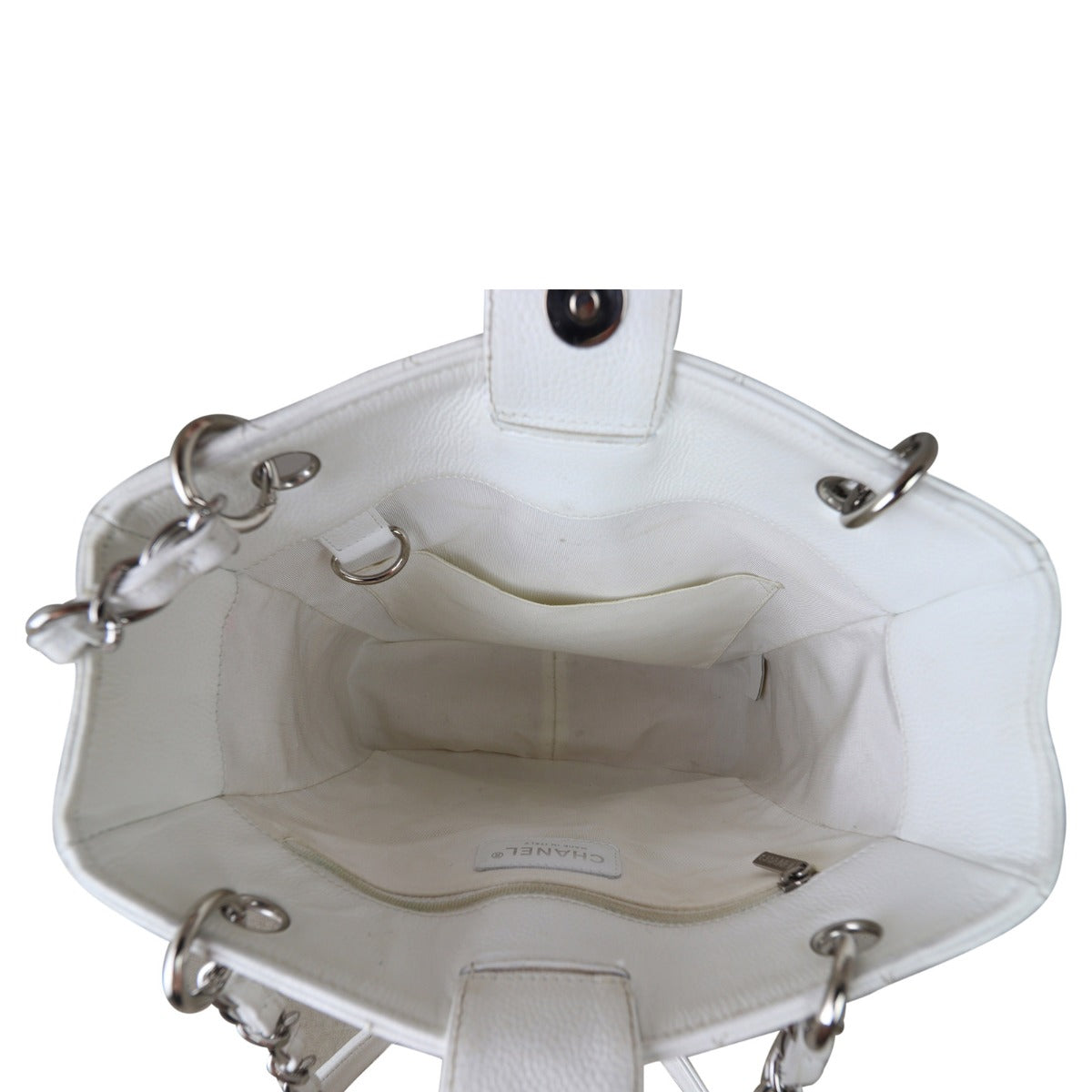 Chanel Petite Shopping Tote | White