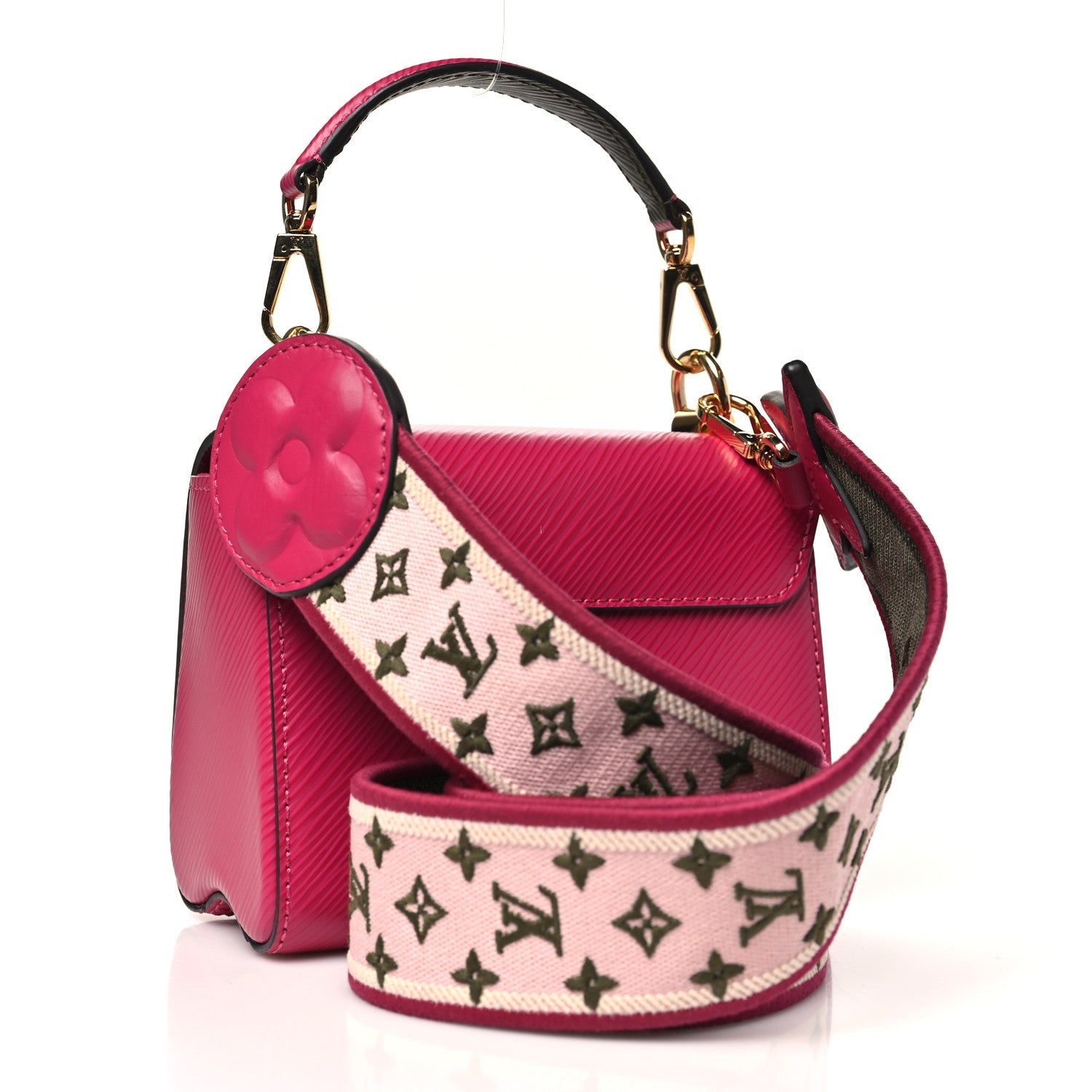 Epi Twist Shoulder Bag Mini Agathe Rose Pink