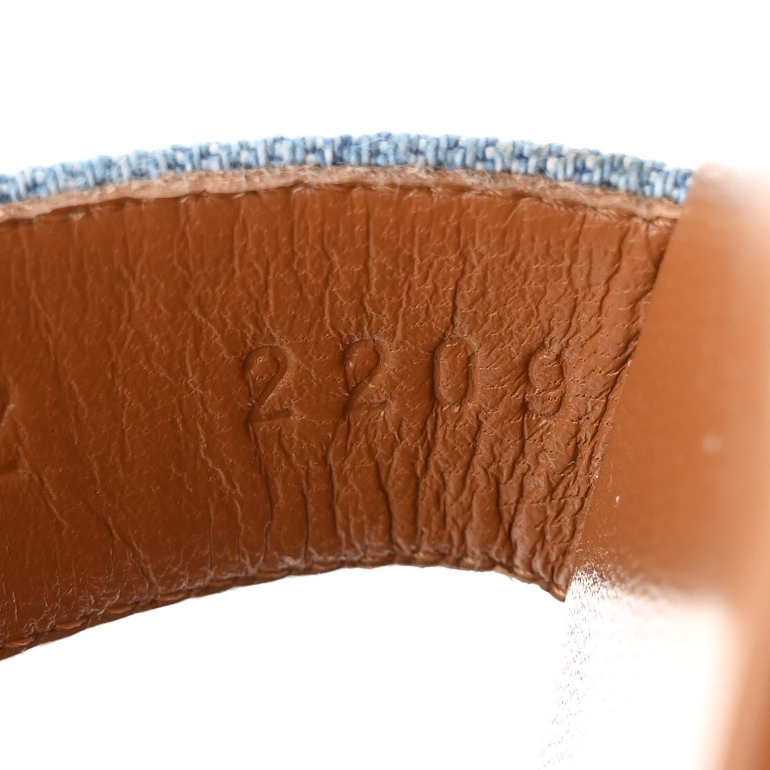 Denim Canvas Oran Sandals 36 Bleu Clair