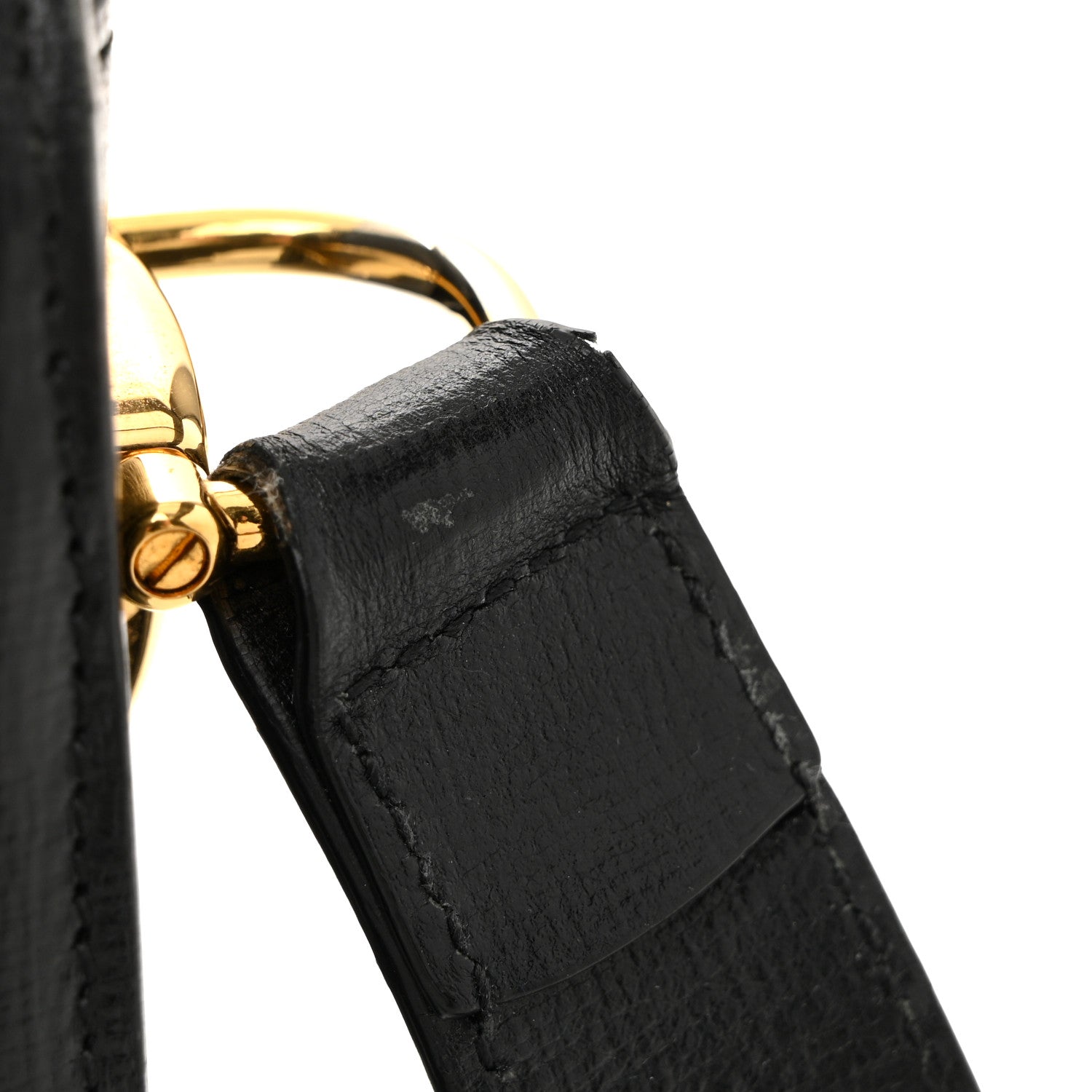 Azalea Calfskin Horsebit 1955 Shoulder Bag Black
