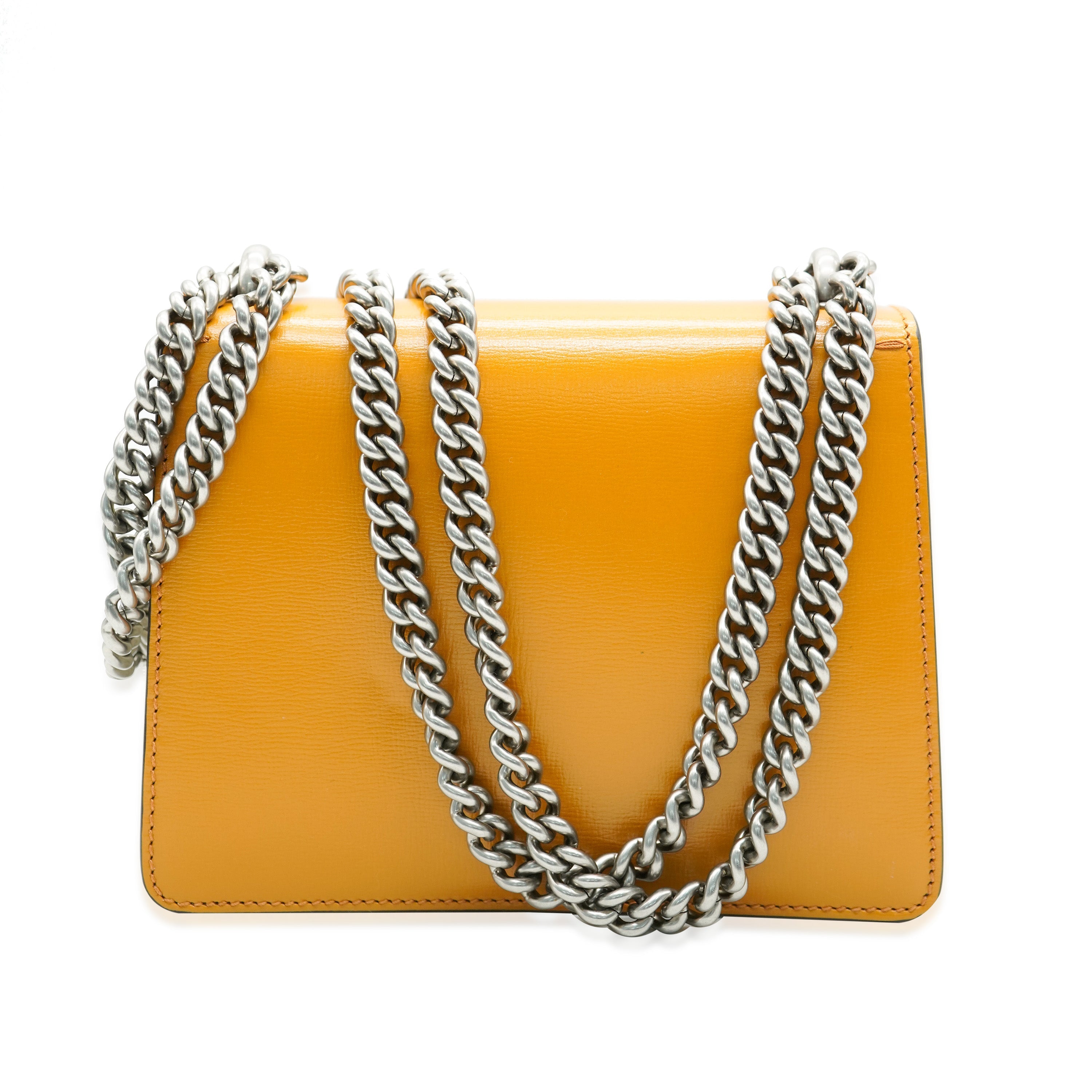 Yellow Beige Navy Tricolour Leather Mini Dionysus