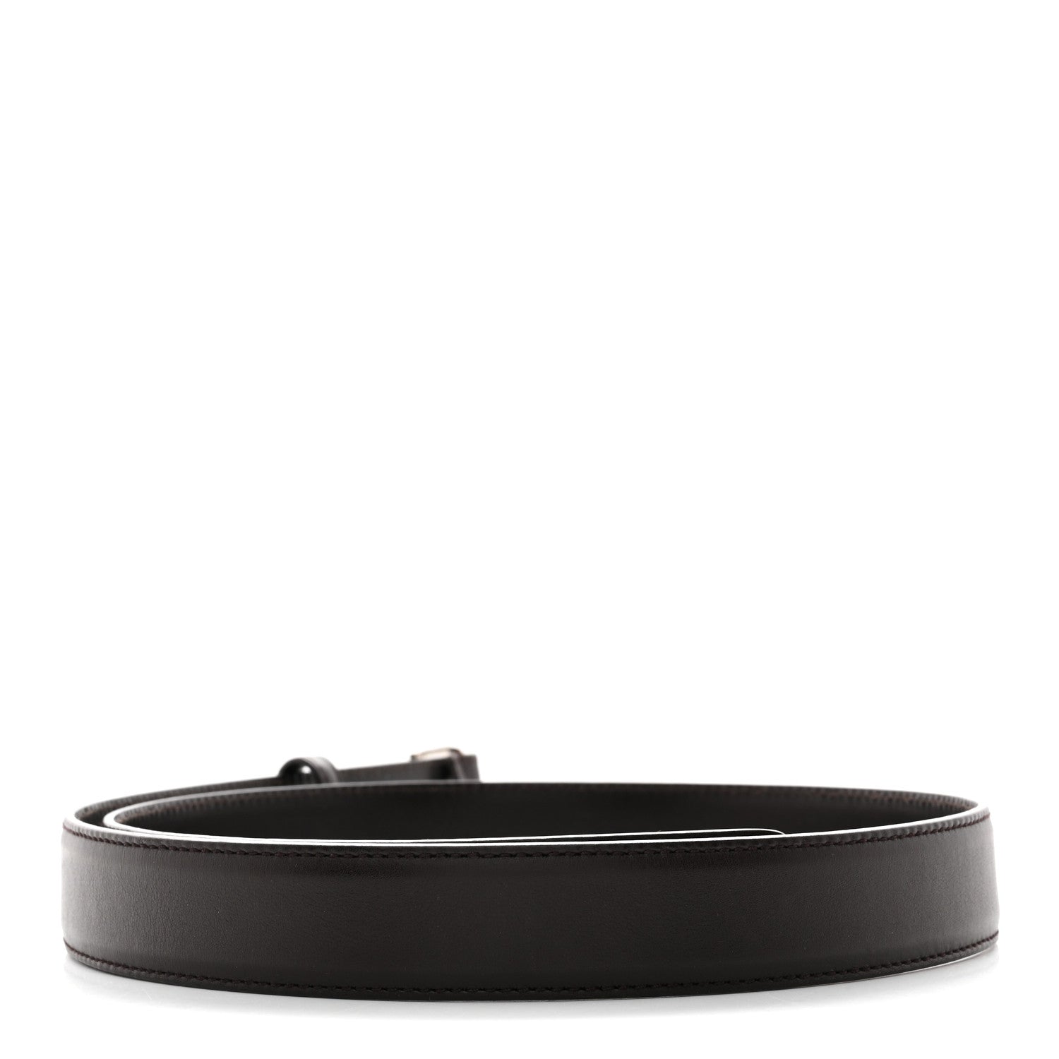 Calfskin Square Buckle Horsebit Belt 90 36 Brown Multicolor
