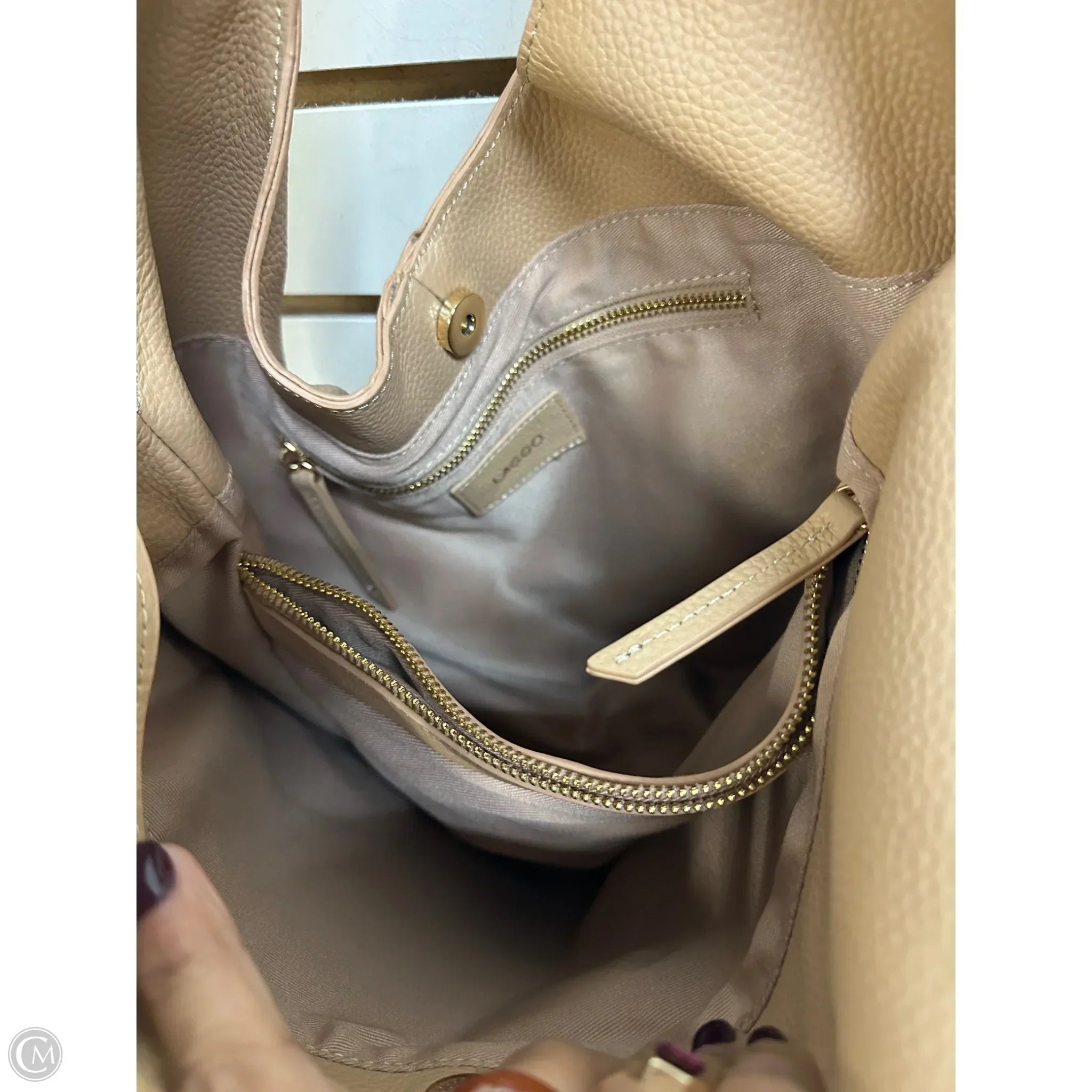 Handbag Leather By Laggo, Size: Large