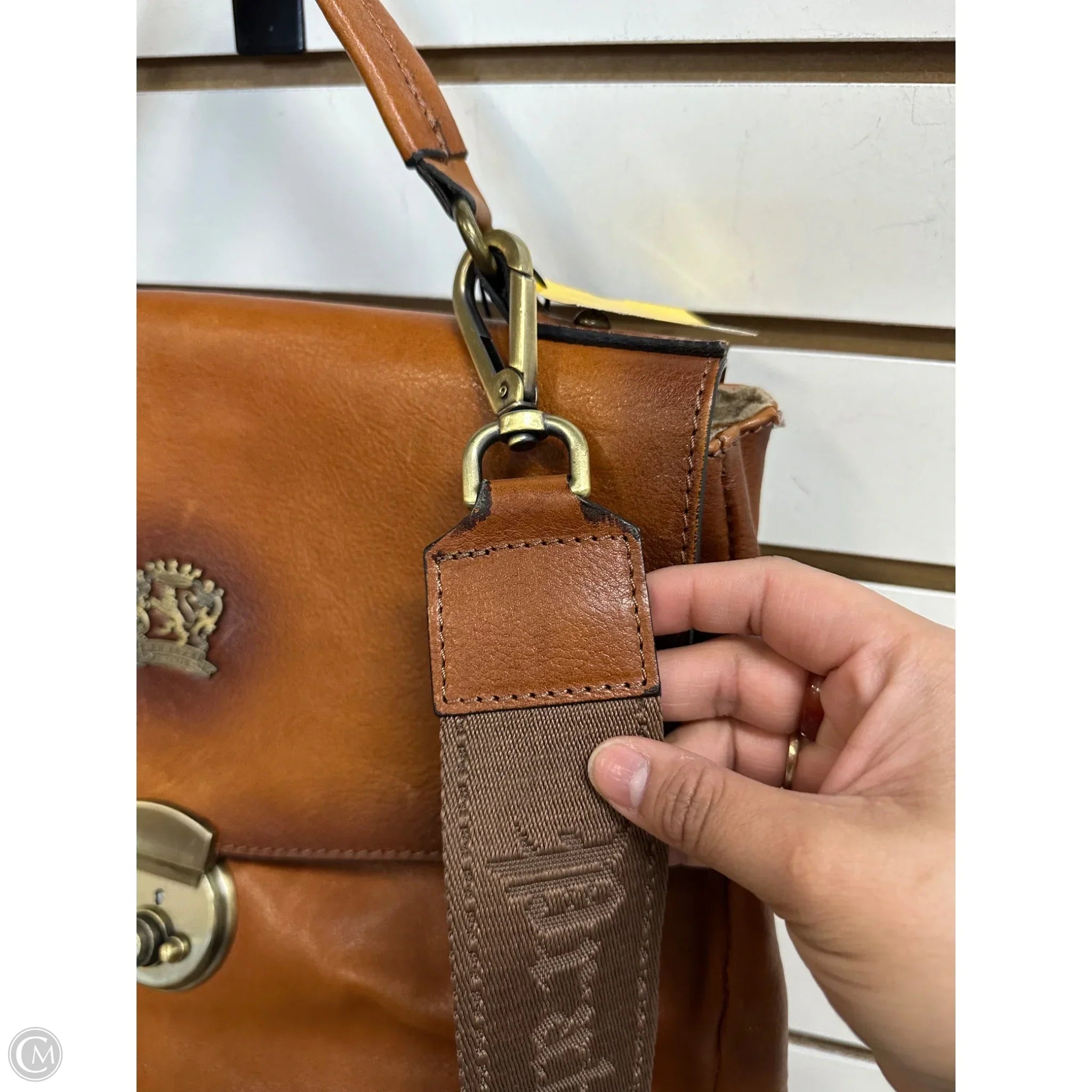 Crossbody Leather By Pratesi Firenze, Size: Large