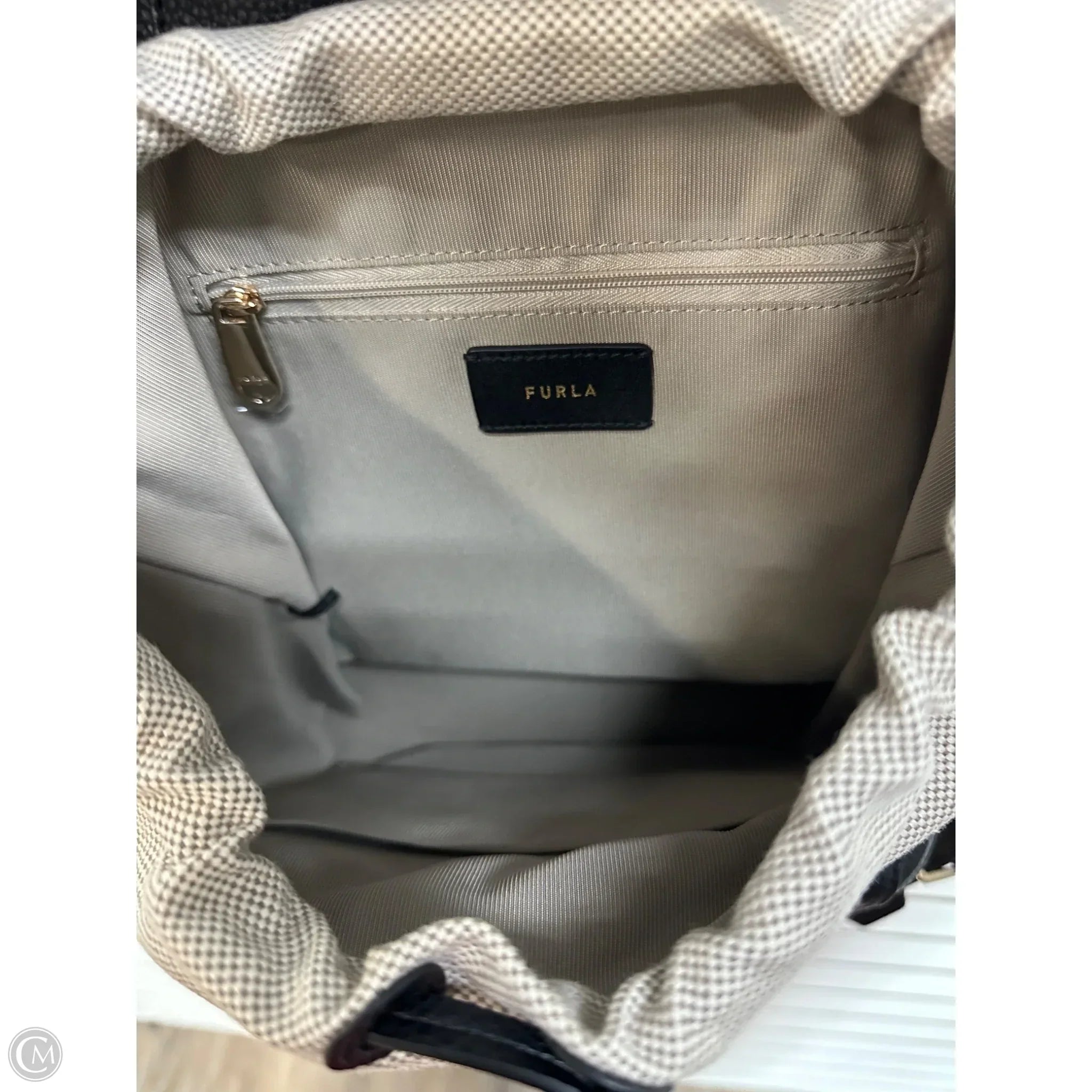 Backpack Designer By Furla, Size: Medium