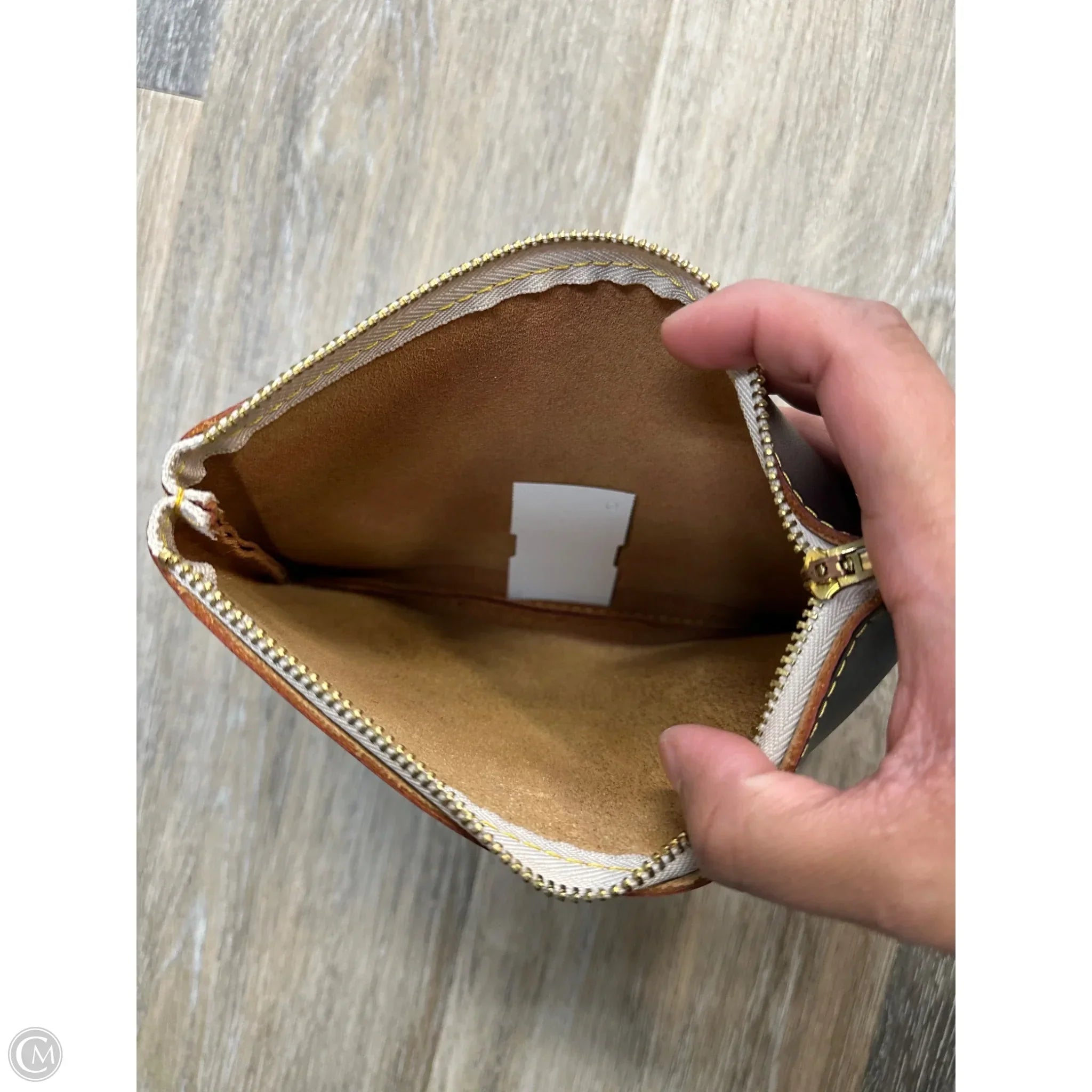 Clutch Leather By Cmb, Size: Medium