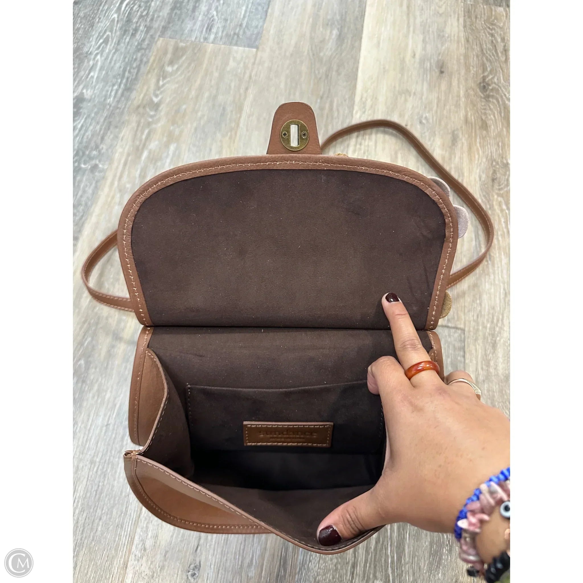 Handbag Leather By Sundance, Size: Medium