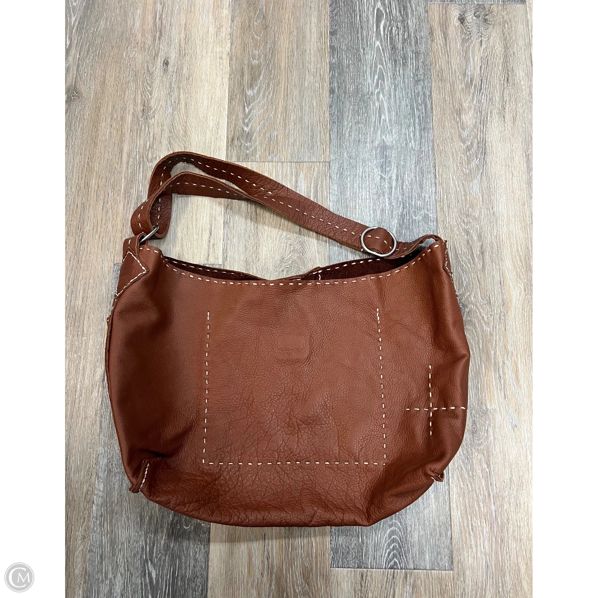 Tote Leather By Cindy Kirk, Size: Large