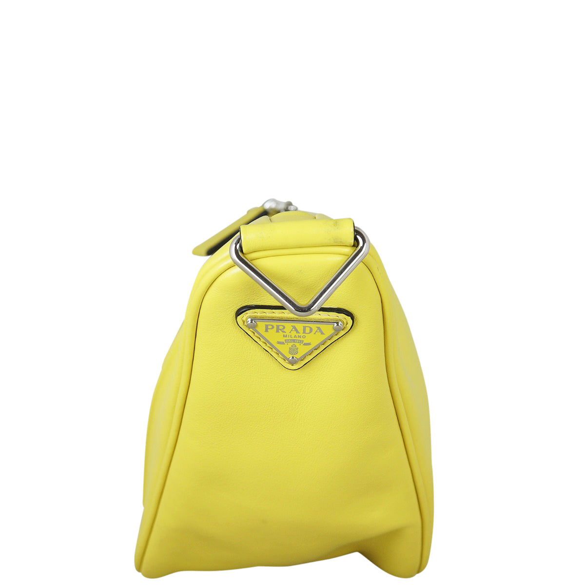 Prada Triangle Leather Shoulder Bag