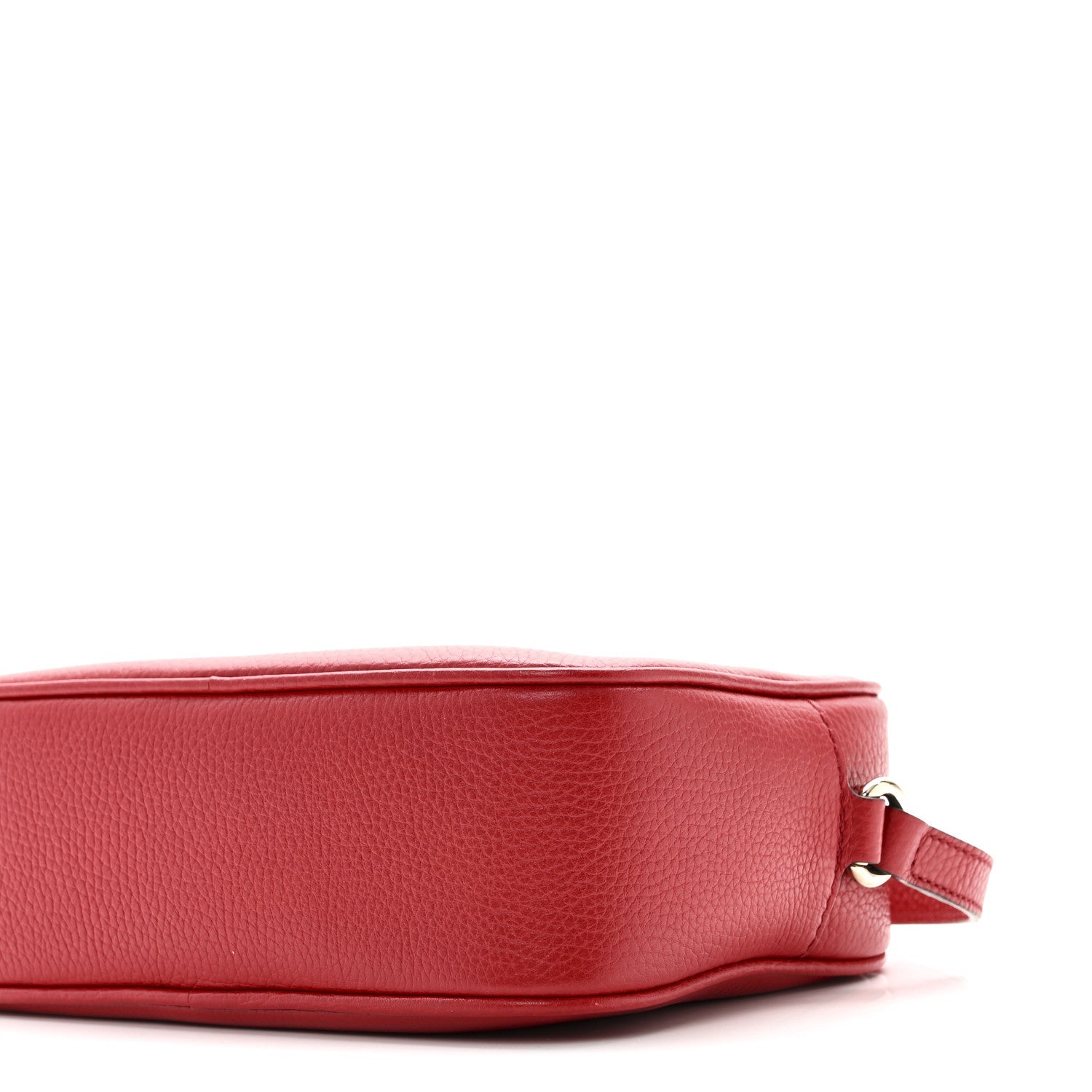 Pebbled Calfskin Small Soho Disco Bag Vibrant Red