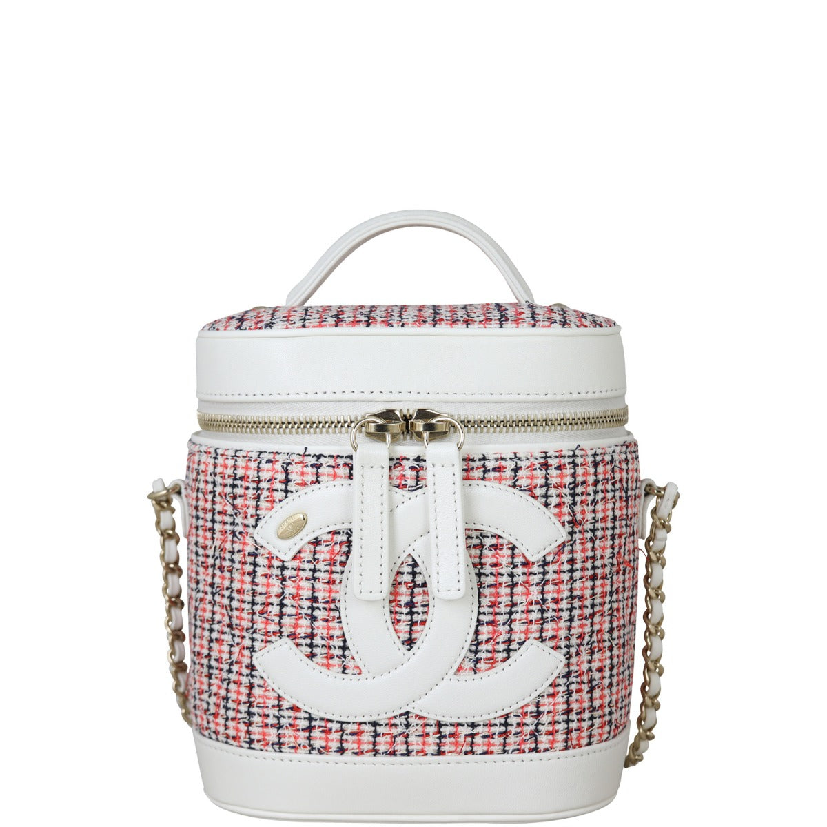 Chanel CC Tweed Vanity Case