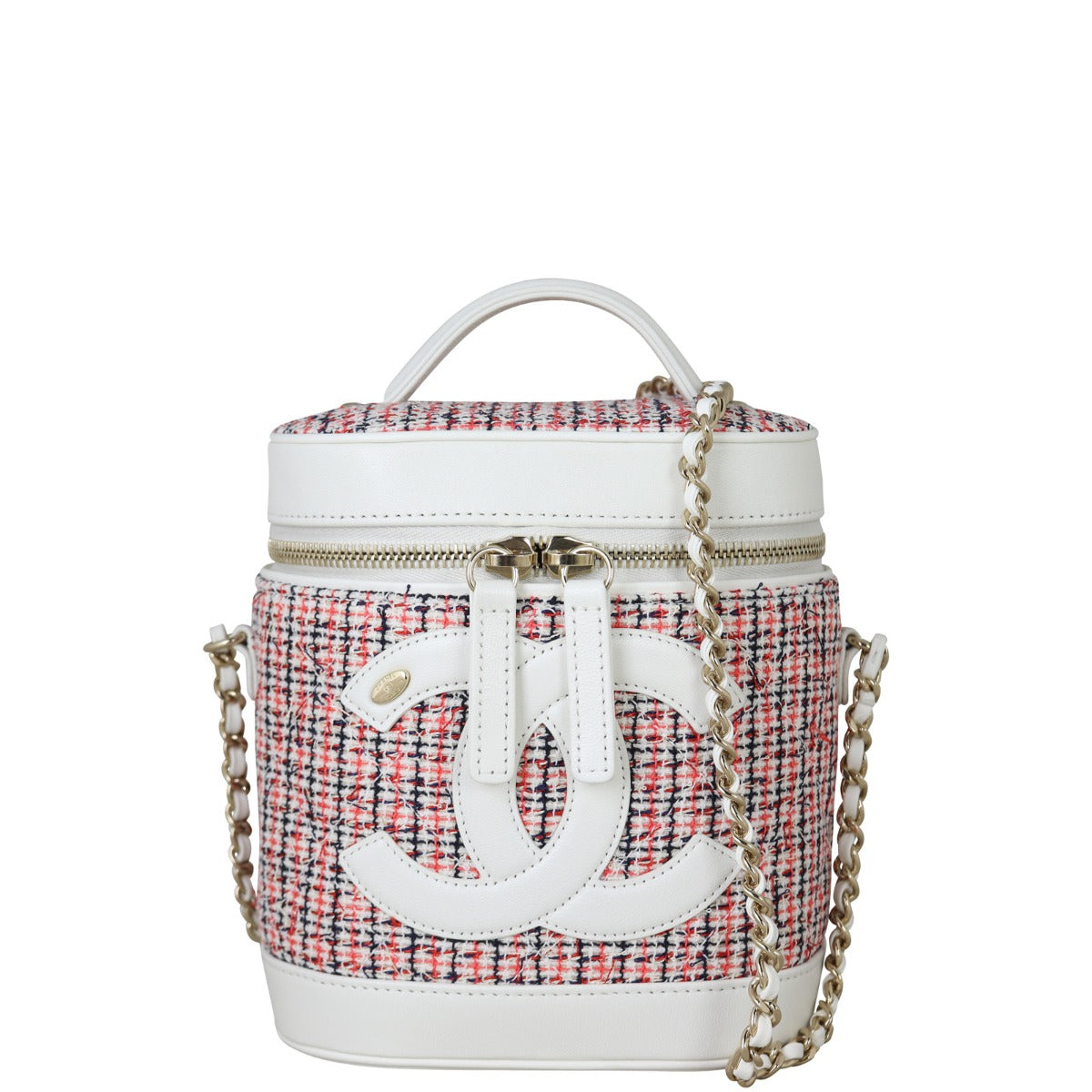 Chanel CC Tweed Vanity Case