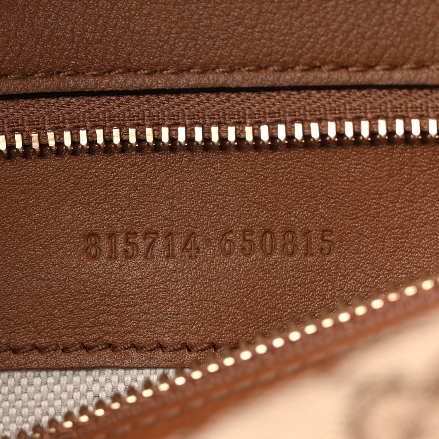 GG Monogram Calfskin Medium Blondie Top Handle Bag Beige Dark Brown