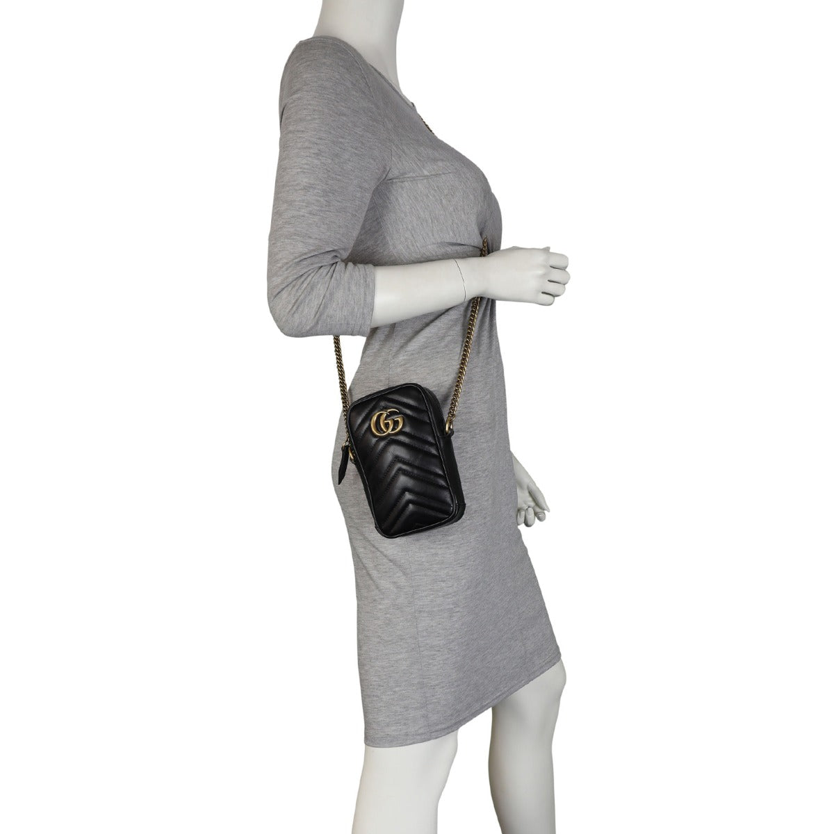 Gucci GG Marmont Mini Zip-Top Camera Bag
