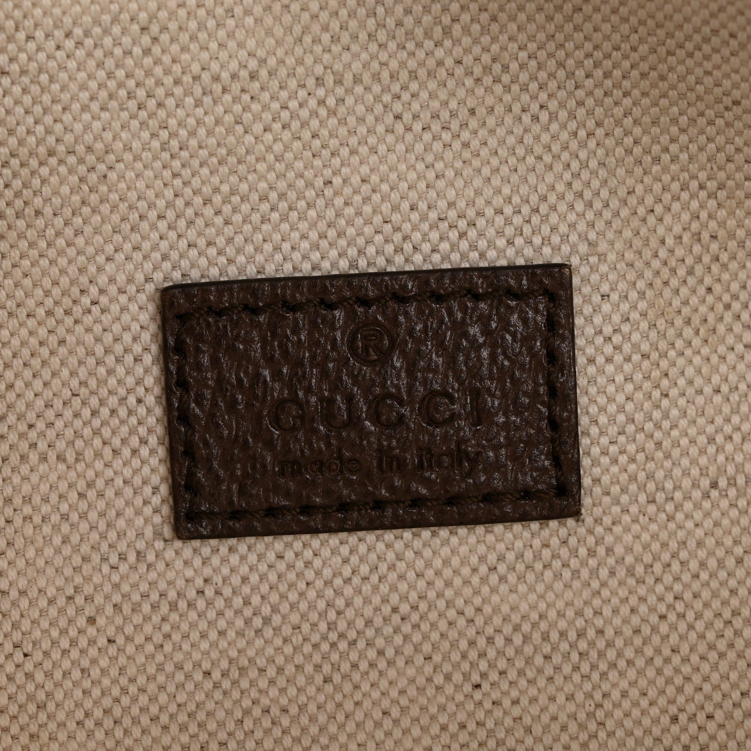 Monogram Jumbo GG Textured Dollar Calfskin Web Belt Bag Camel Ebony New Acero