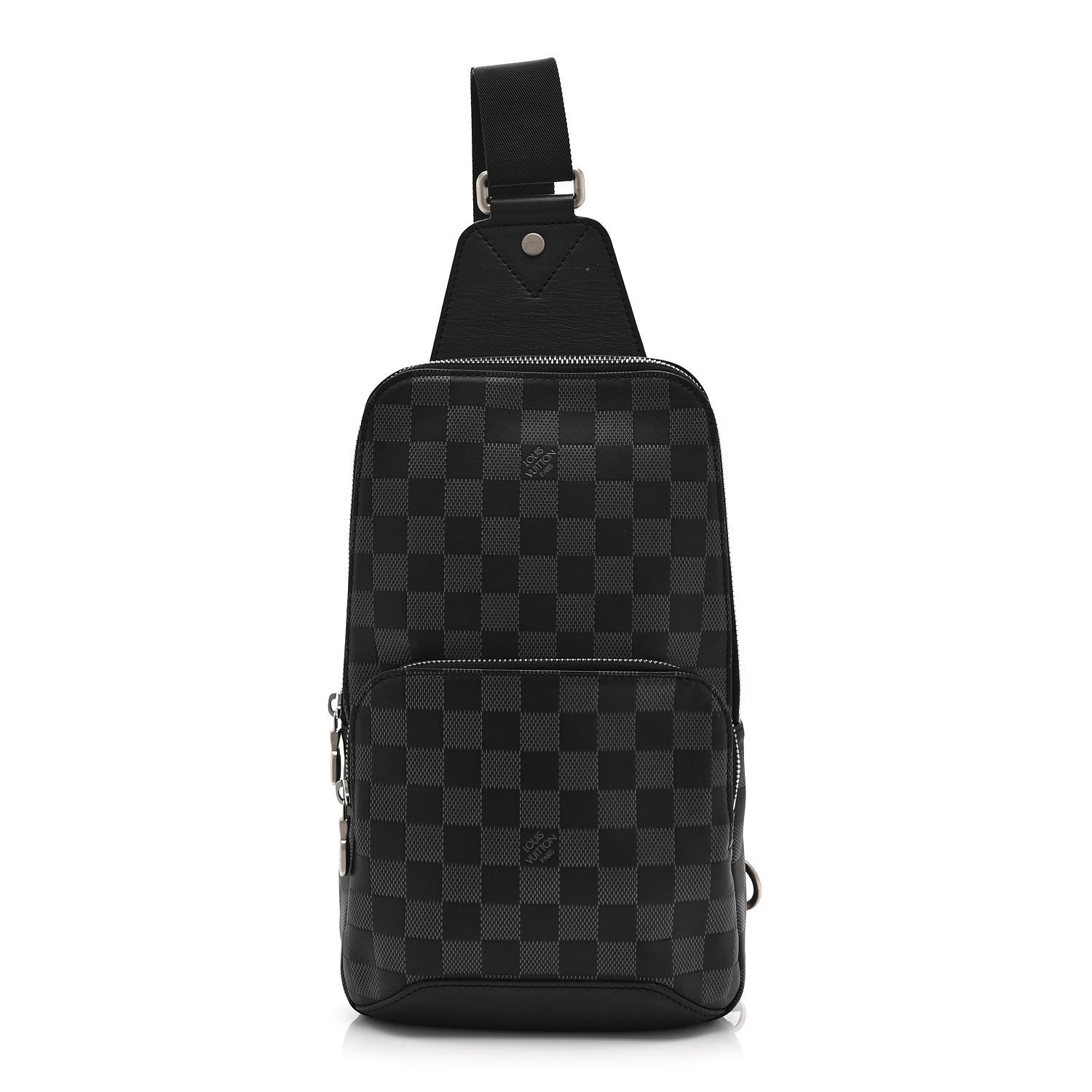 Damier Graphite Avenue Sling Bag Onyx Silver