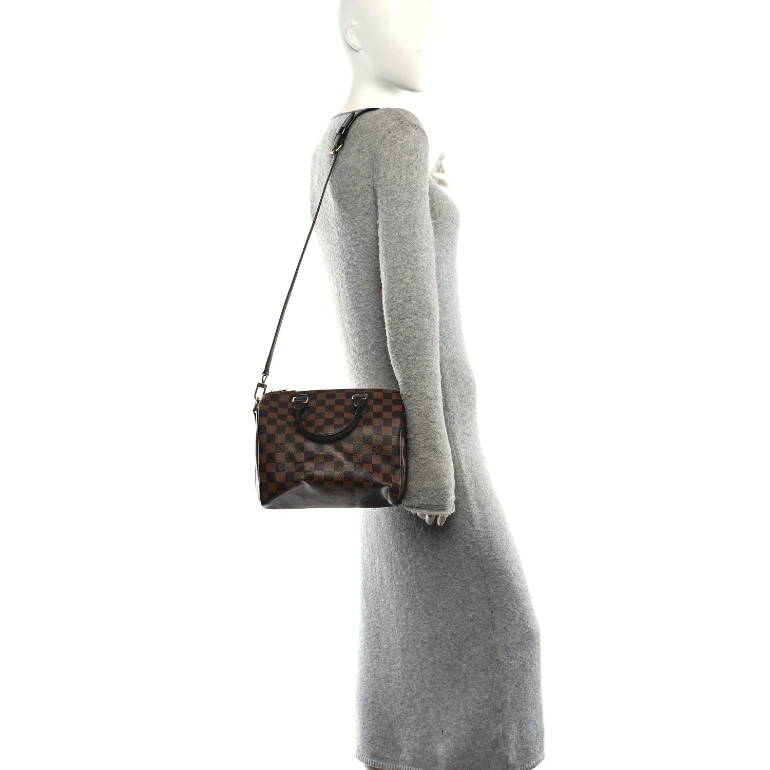Damier Ebene Speedy Bandouliere 25