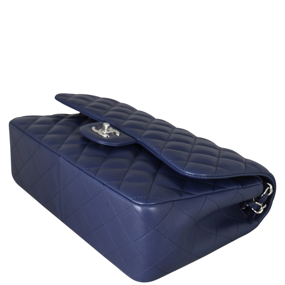 Chanel Classic Double Flap Jumbo | Navy Blue Lambskin