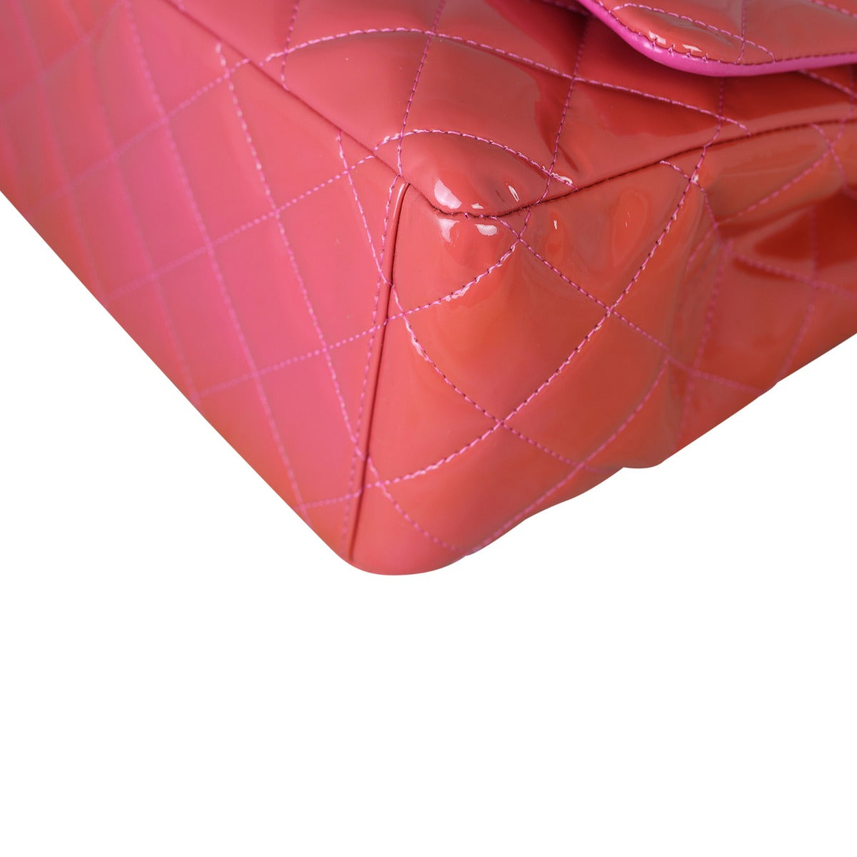 Chanel Classic Double Flap Maxi Pink Patent