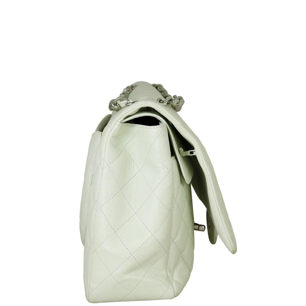 Chanel Classic Double Flap Maxi White Caviar