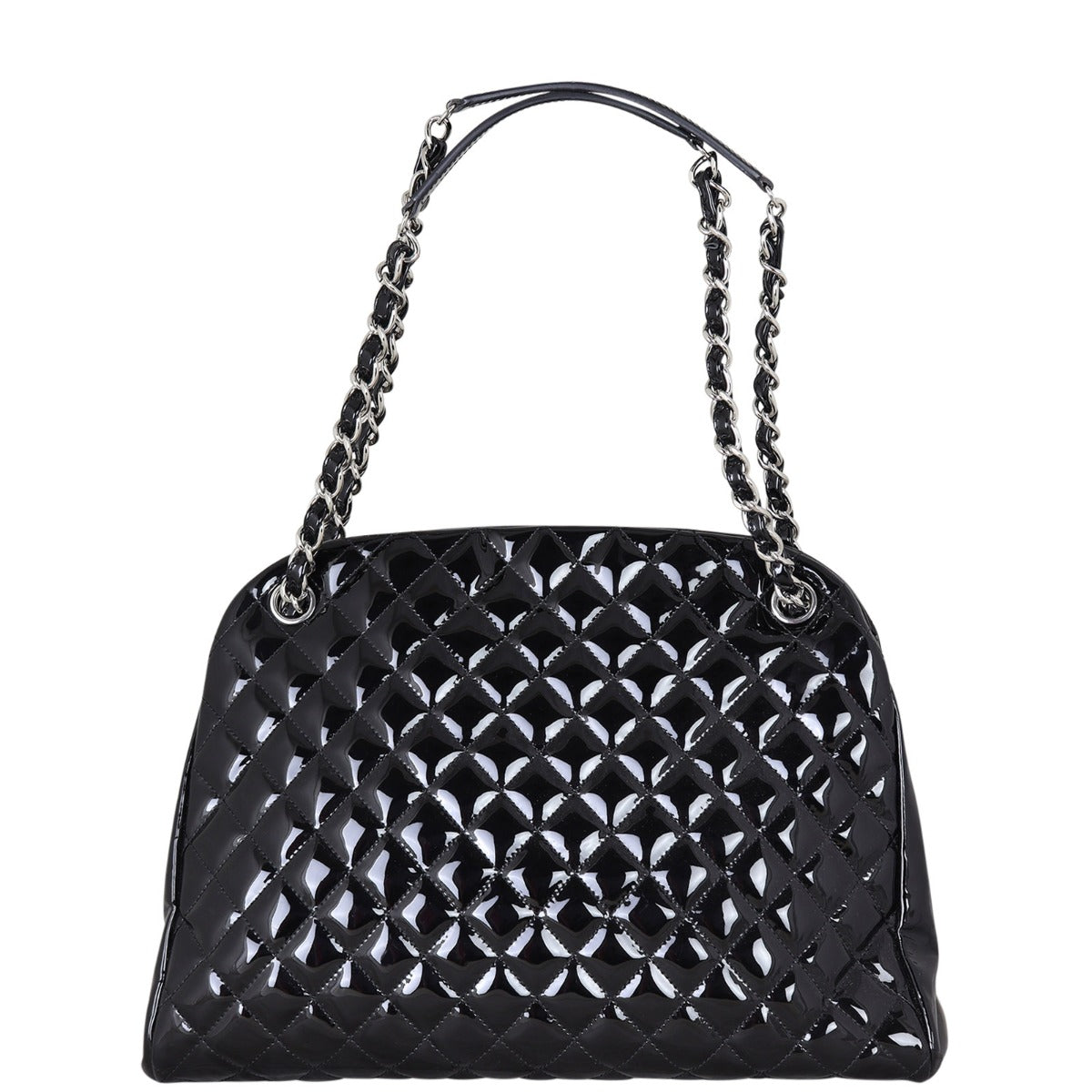 Chanel Mademoiselle Bowler Bag Patent Large