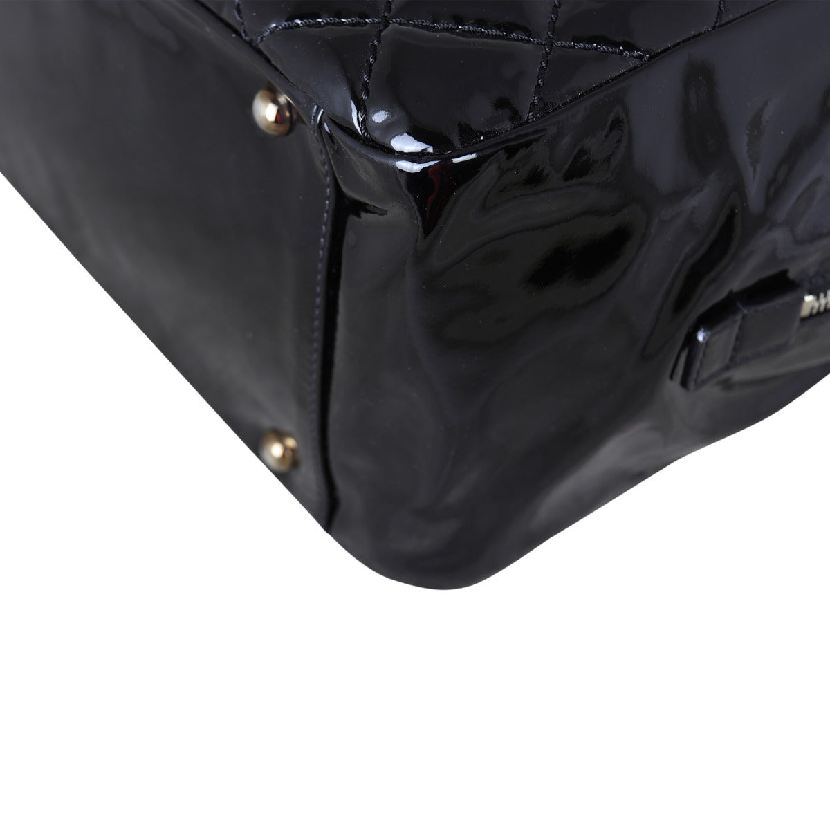 Chanel Brilliant Patent Camera Bag Large | Silver Hardware