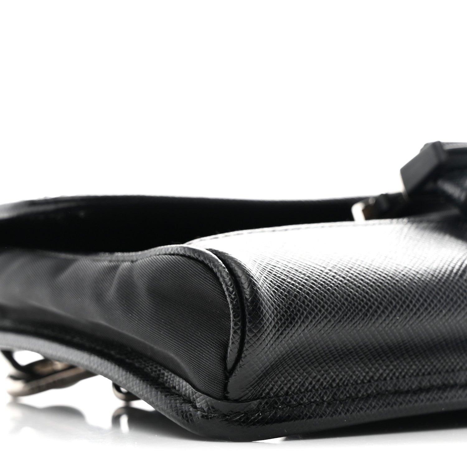 Re-Nylon Saffiano Lunar New Year Smartphone Case Crossbody Black