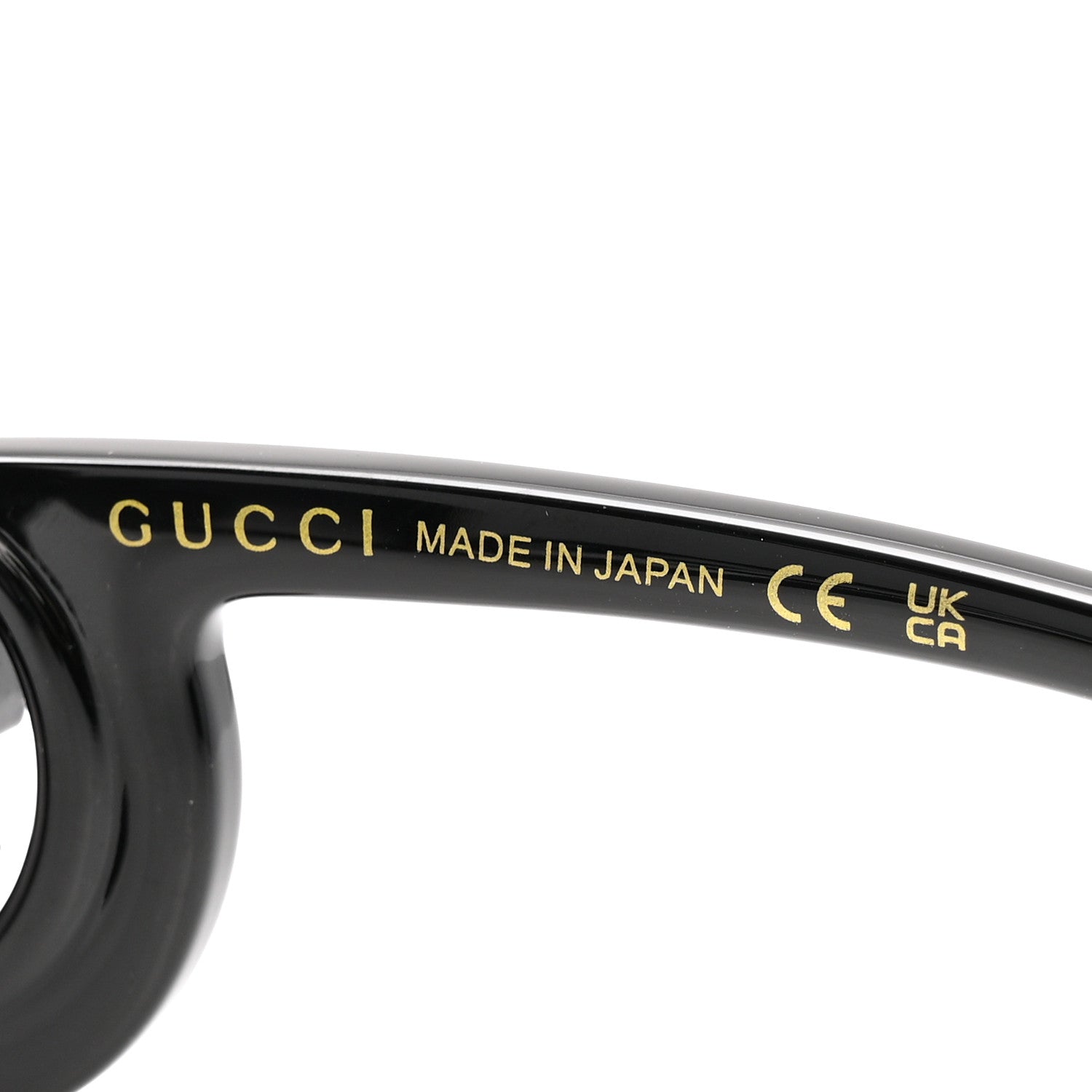 Acetate Rectangle Frame Sunglasses GG1326S Black