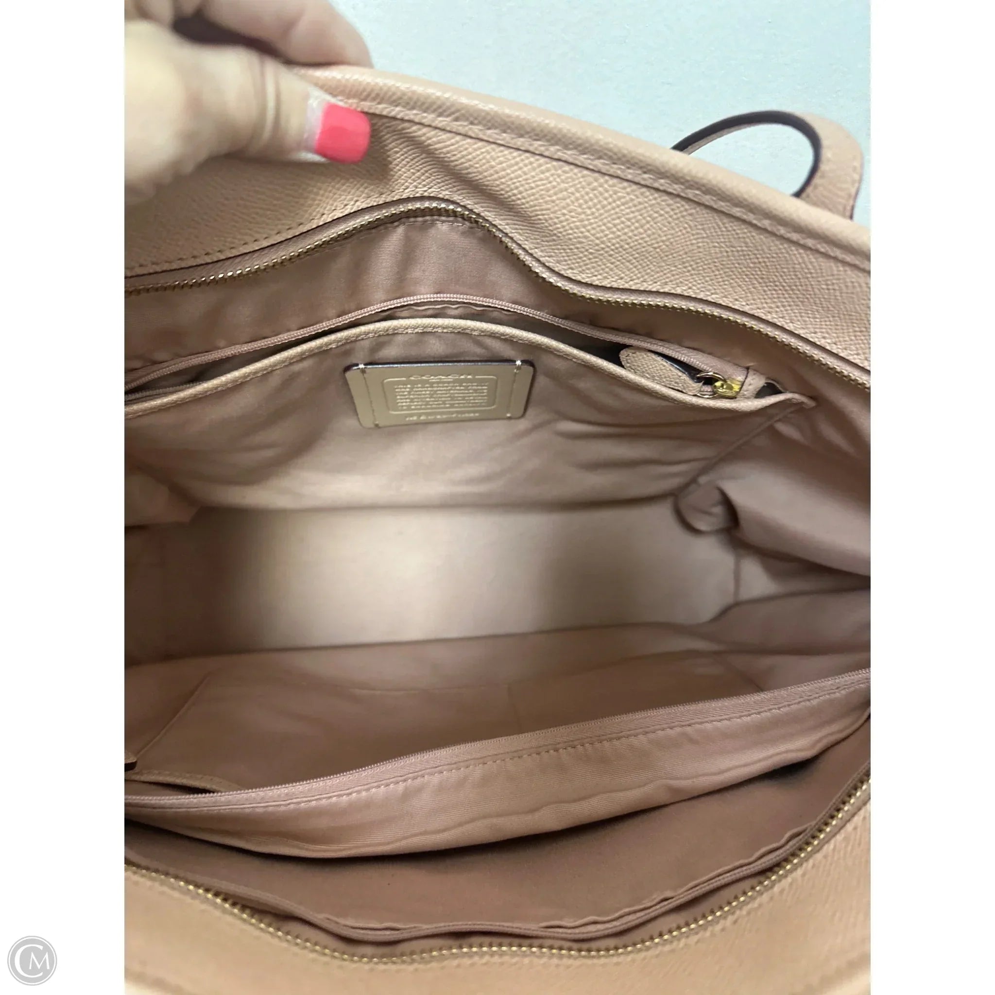 Handbag Designer By Coach, Size: Large